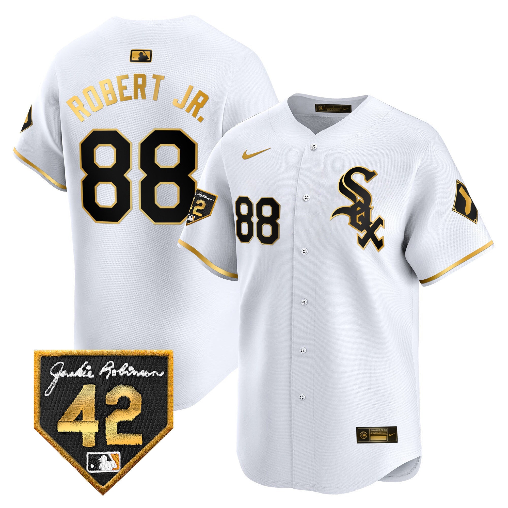 Men’s Chicago 2024 Jackie Robinson Patch Vapor Premier Limited Jersey