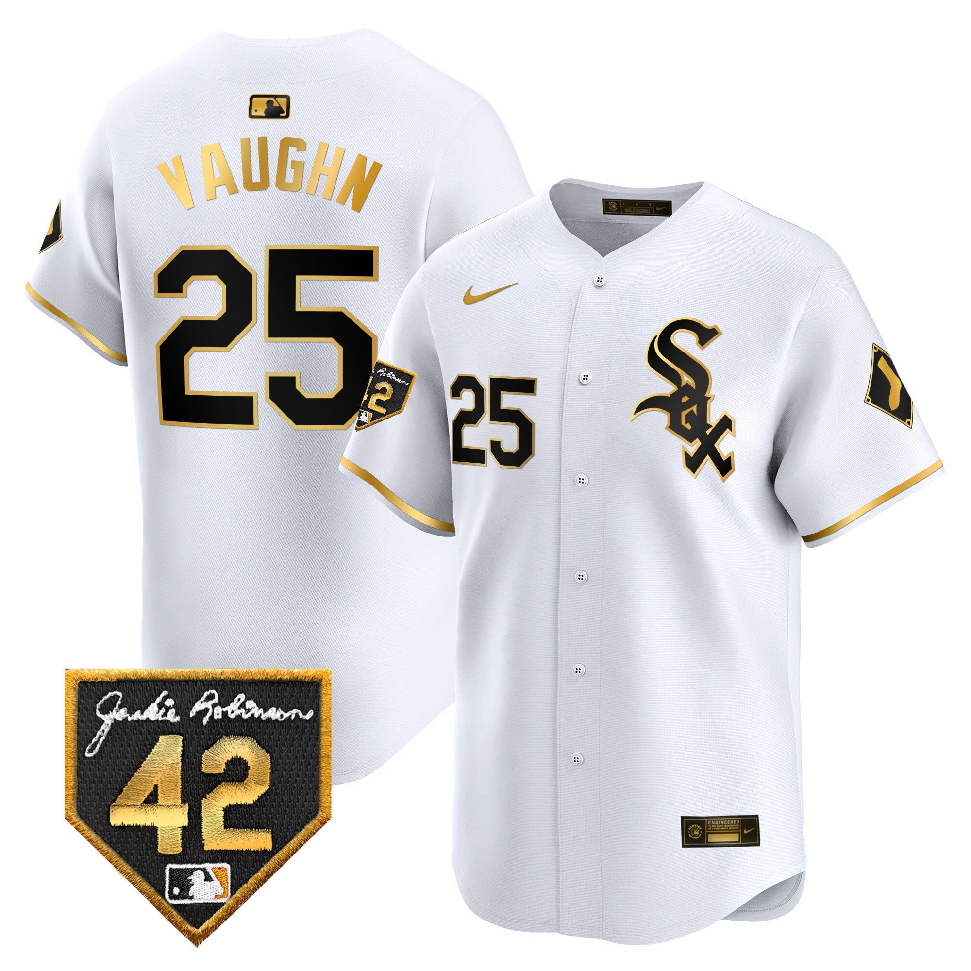 Men’s Chicago 2024 Jackie Robinson Patch Vapor Premier Limited Jersey