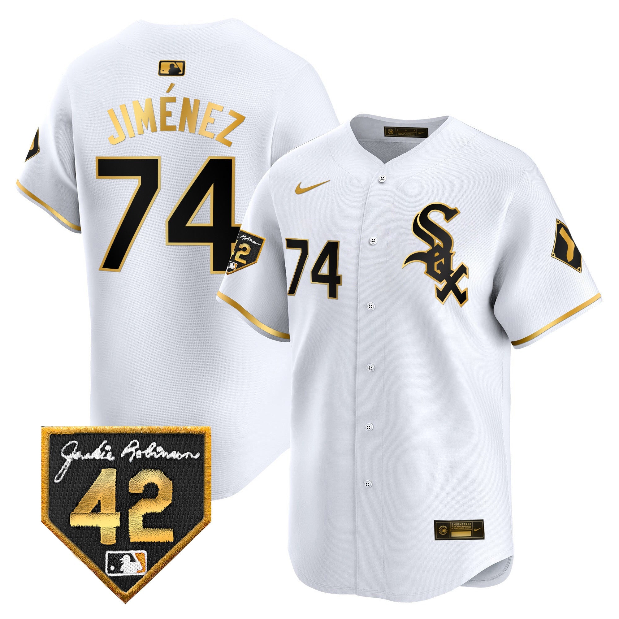 Men’s Chicago 2024 Jackie Robinson Patch Vapor Premier Limited Jersey