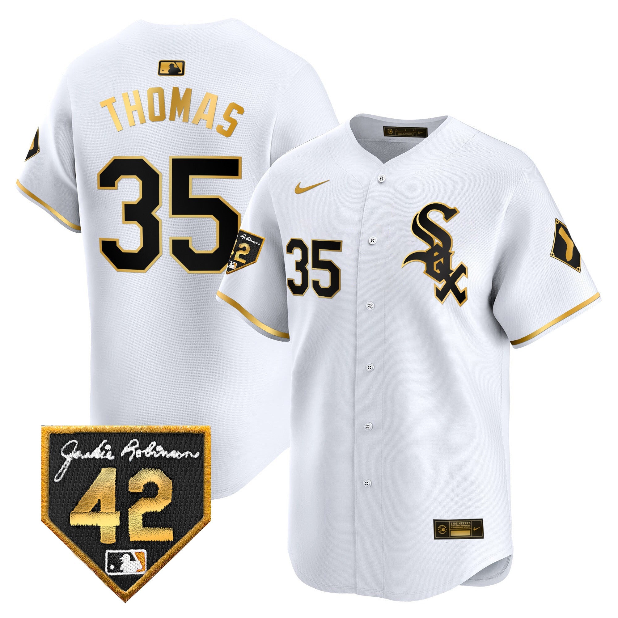 Men’s Chicago 2024 Jackie Robinson Patch Vapor Premier Limited Jersey