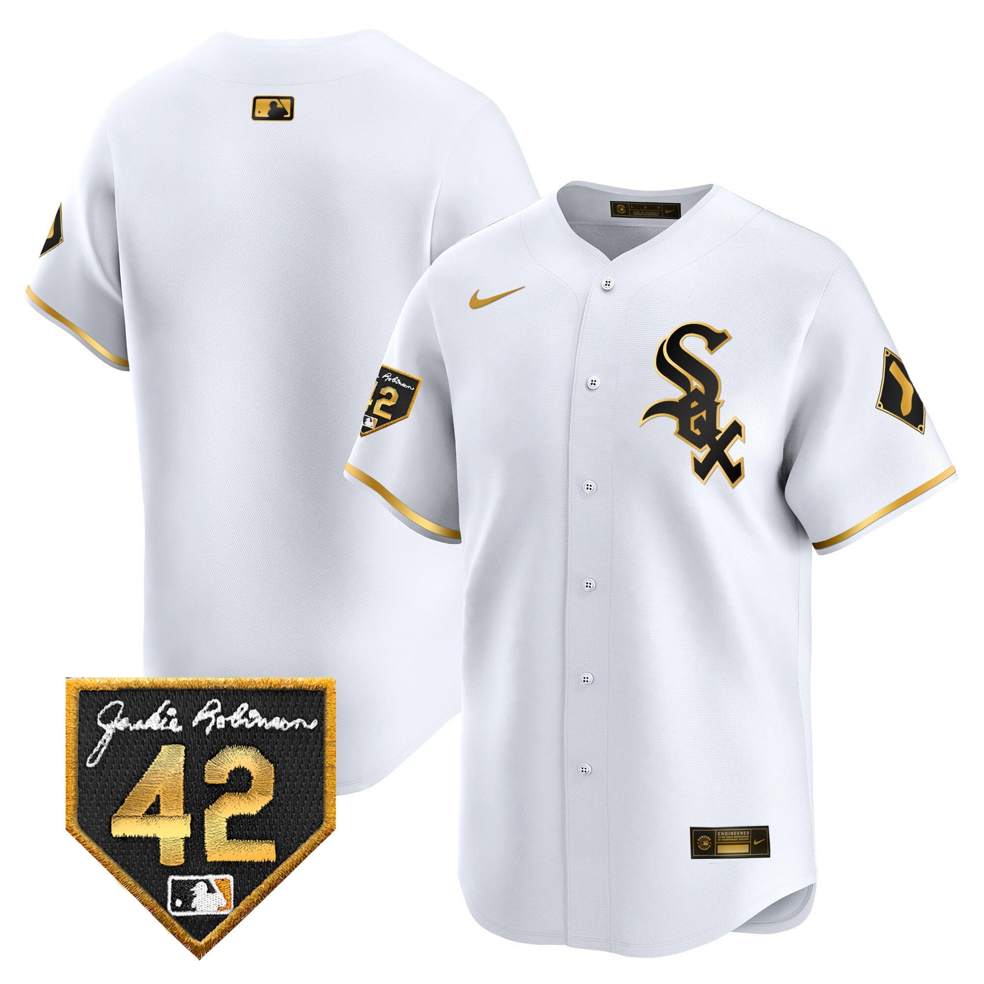 Men’s Chicago 2024 Jackie Robinson Patch Vapor Premier Limited Jersey