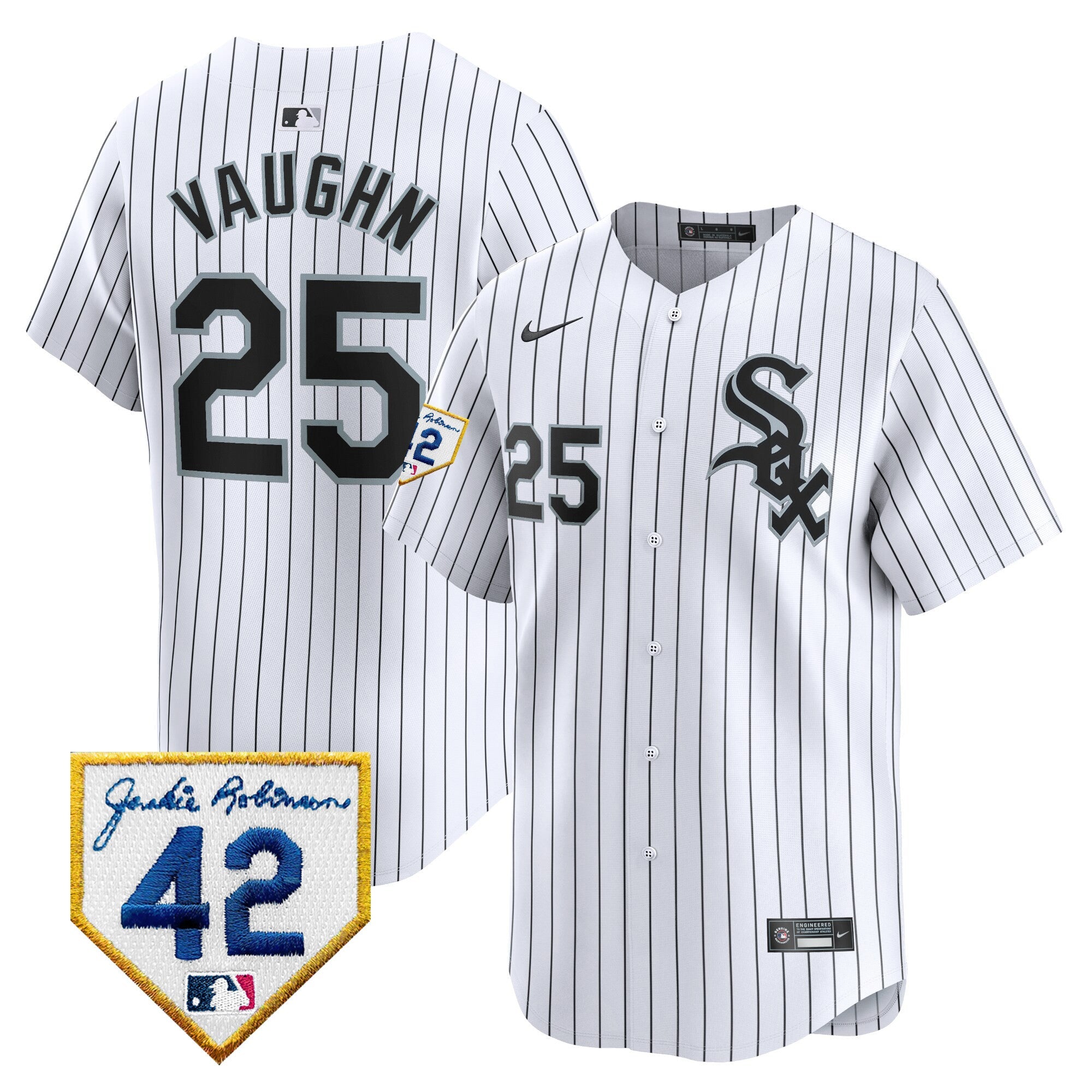 Men’s Chicago 2024 Jackie Robinson Patch Vapor Premier Limited Jersey