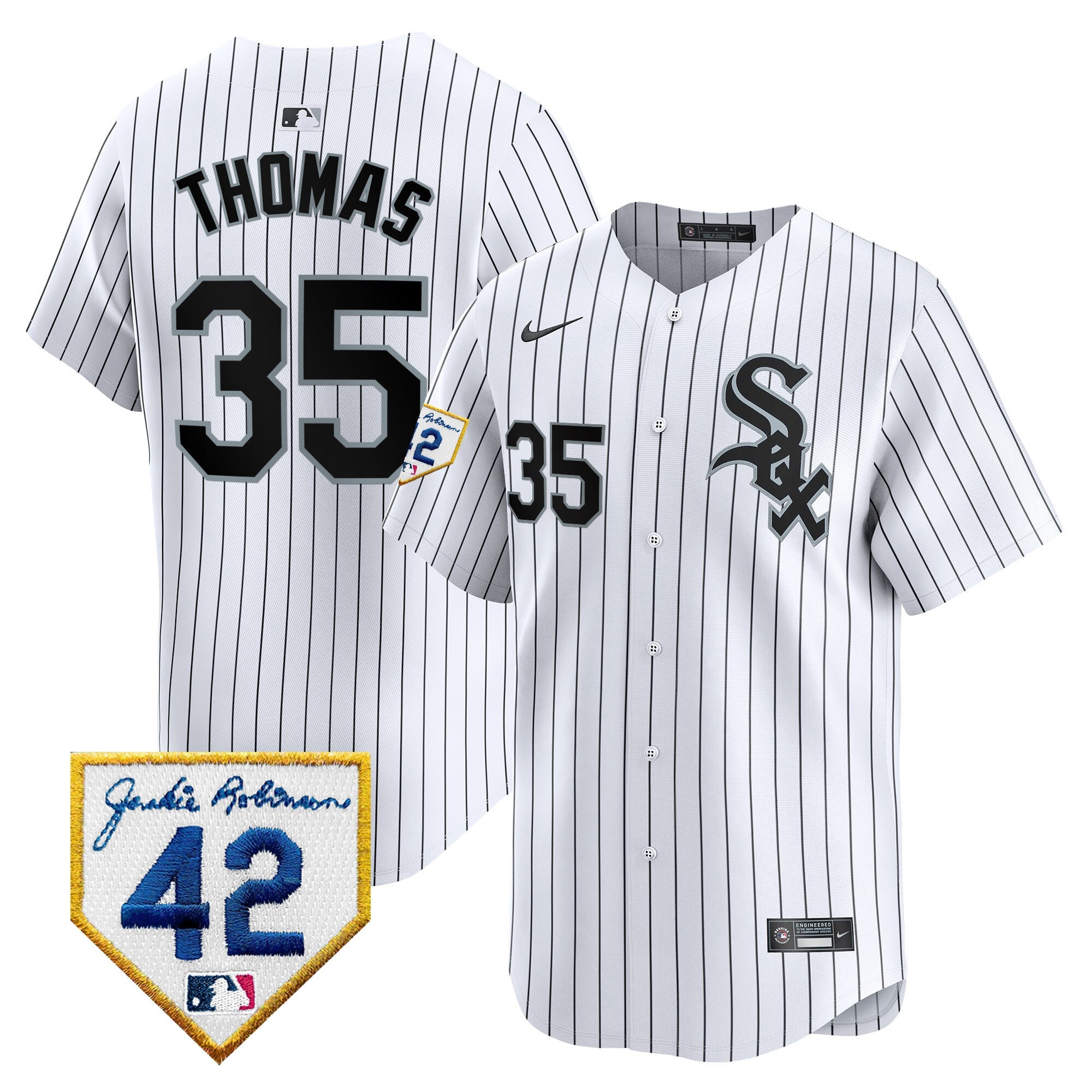 Men’s Chicago 2024 Jackie Robinson Patch Vapor Premier Limited Jersey