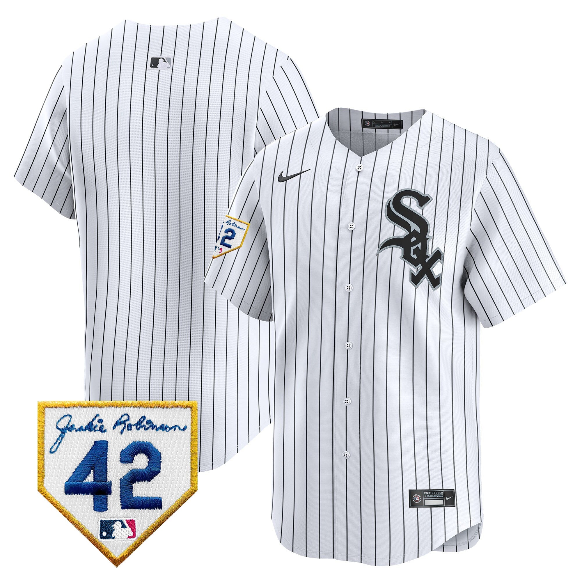 Men’s Chicago 2024 Jackie Robinson Patch Vapor Premier Limited Jersey