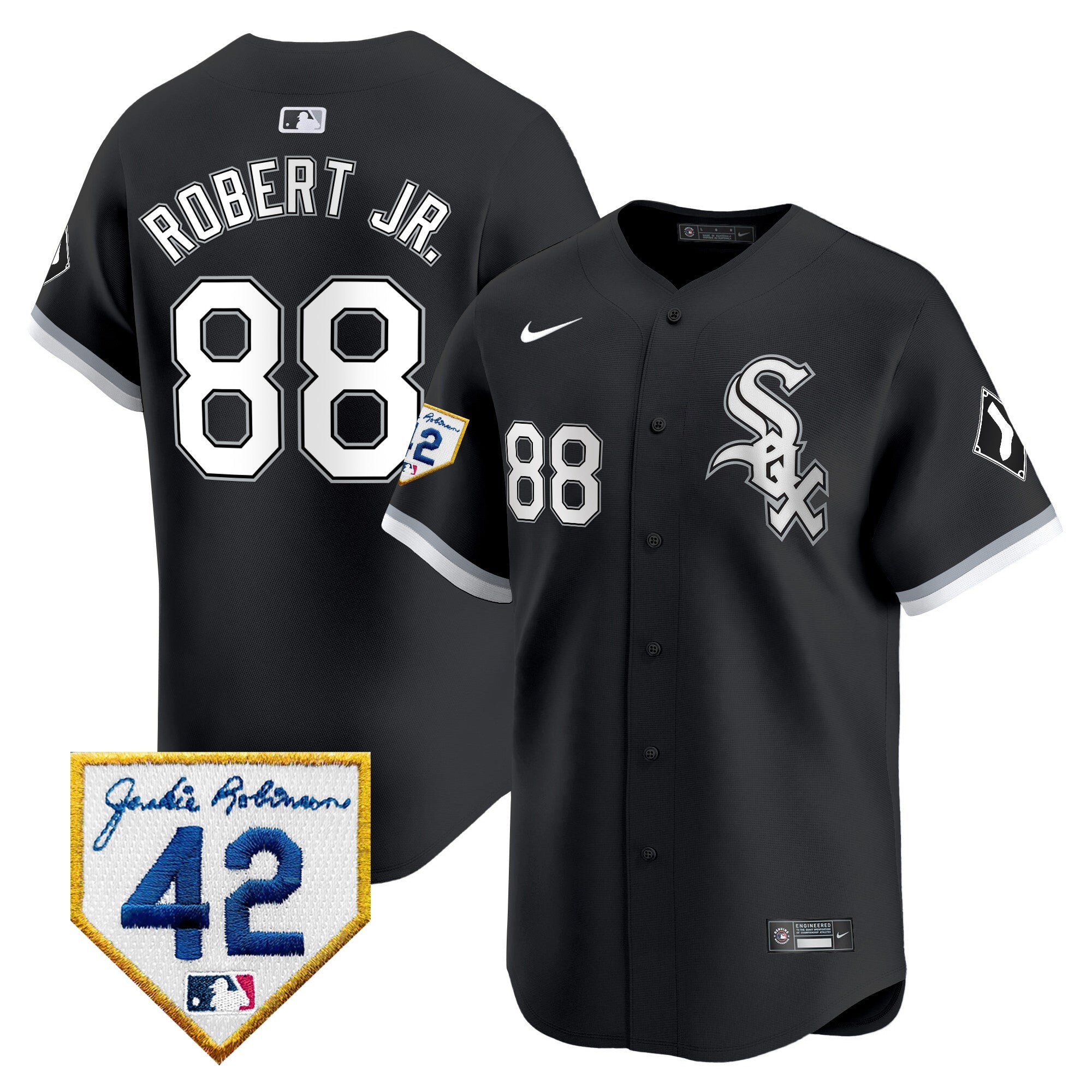 Men’s Chicago 2024 Jackie Robinson Patch Vapor Premier Limited Jersey