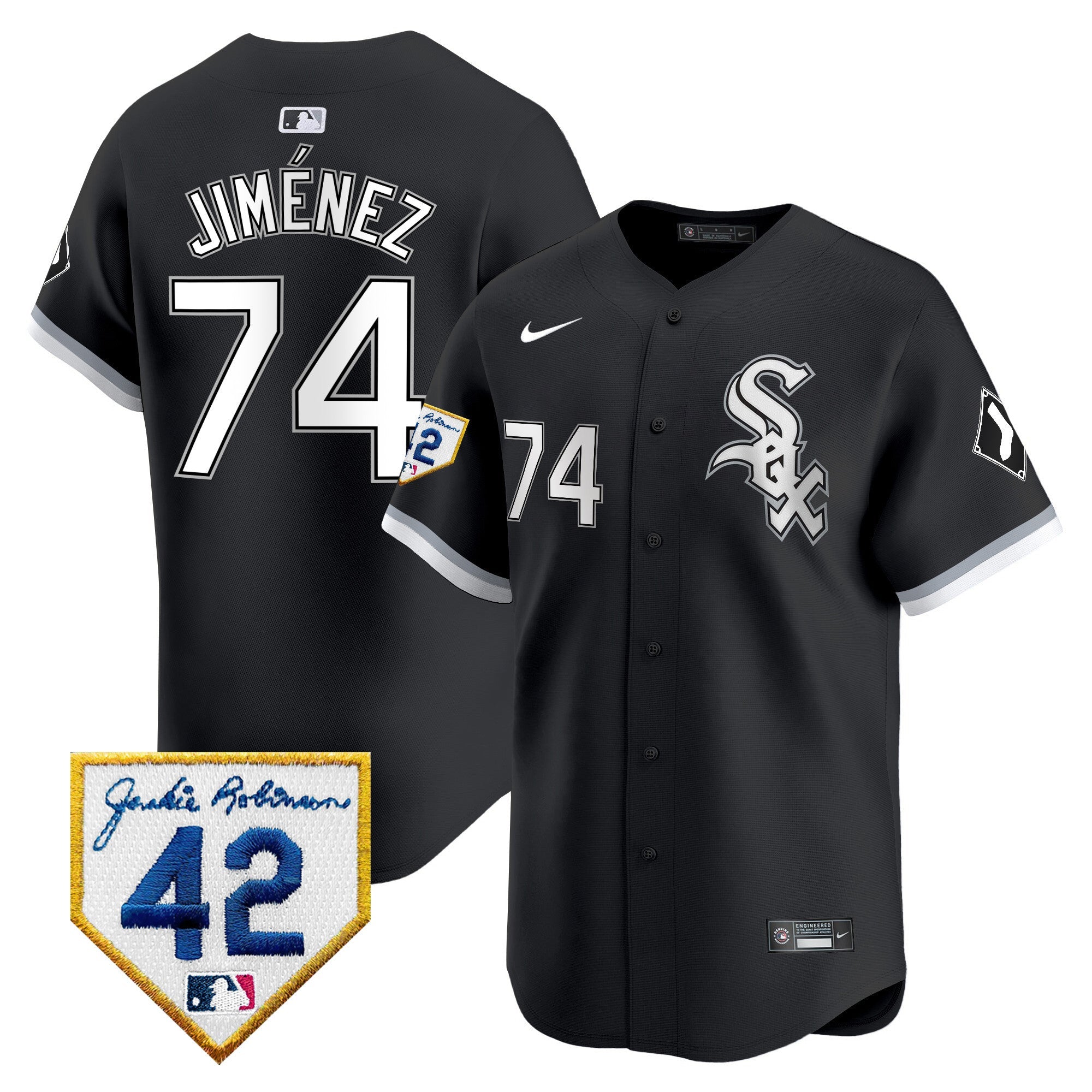 Men’s Chicago 2024 Jackie Robinson Patch Vapor Premier Limited Jersey