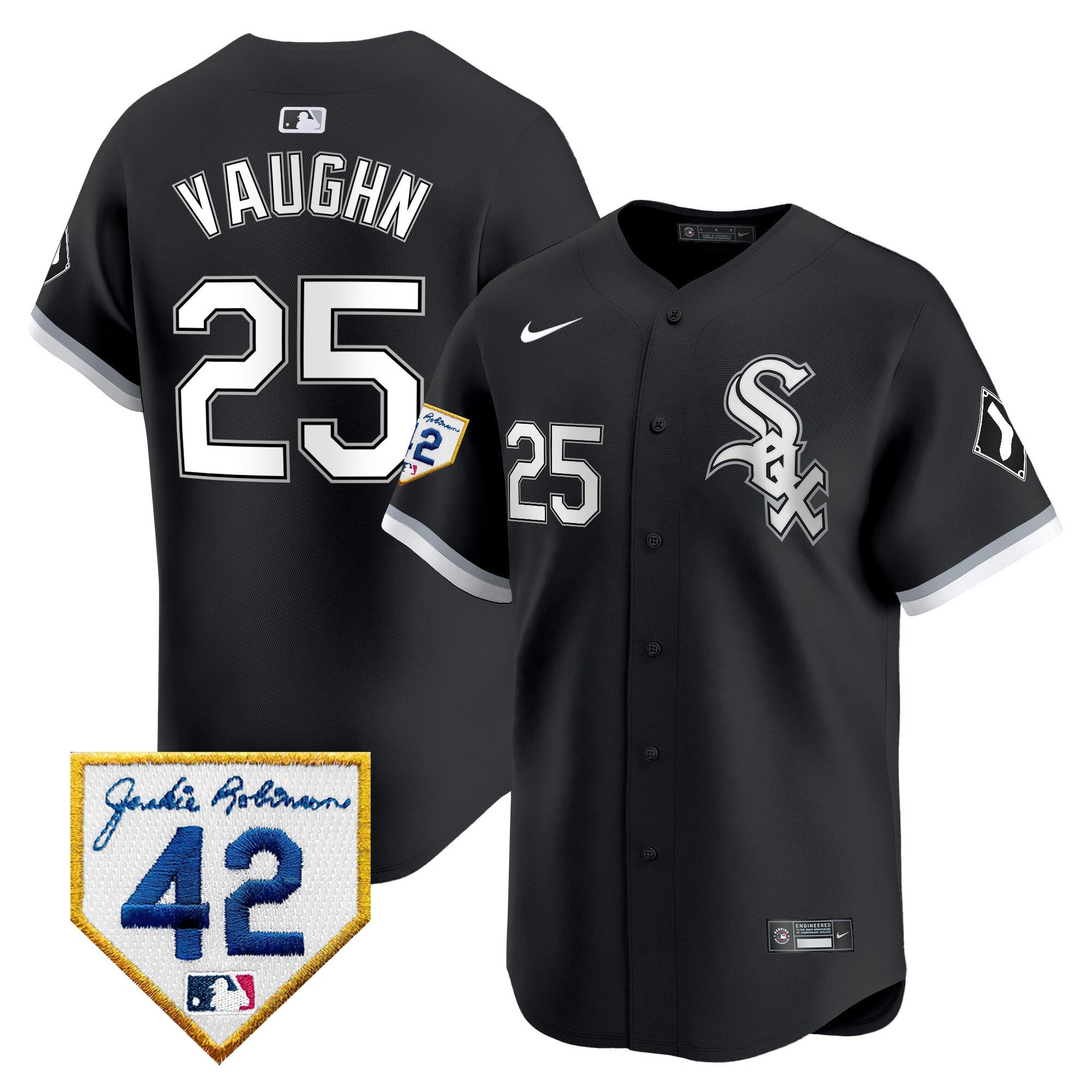 Men’s Chicago 2024 Jackie Robinson Patch Vapor Premier Limited Jersey