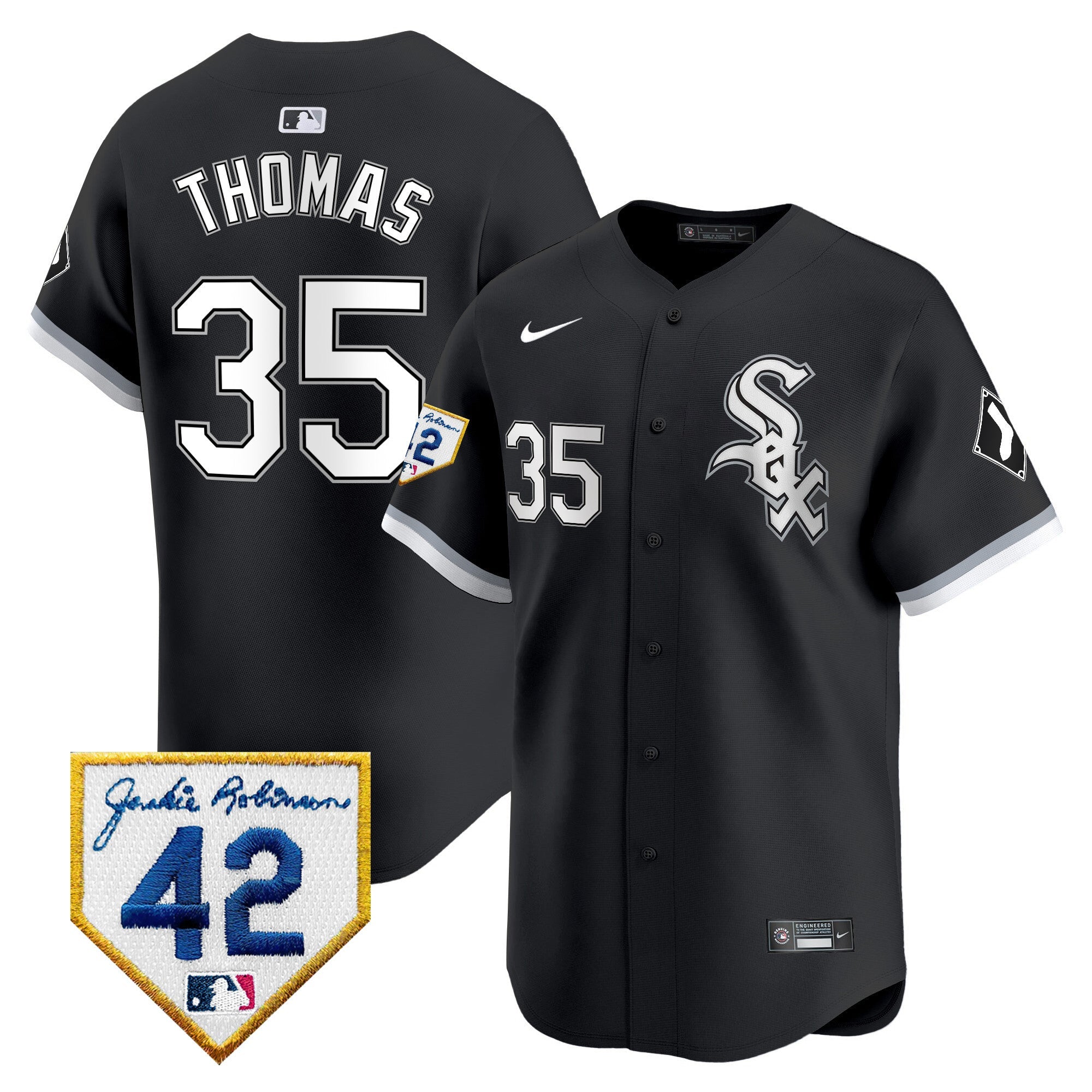 Men’s Chicago 2024 Jackie Robinson Patch Vapor Premier Limited Jersey