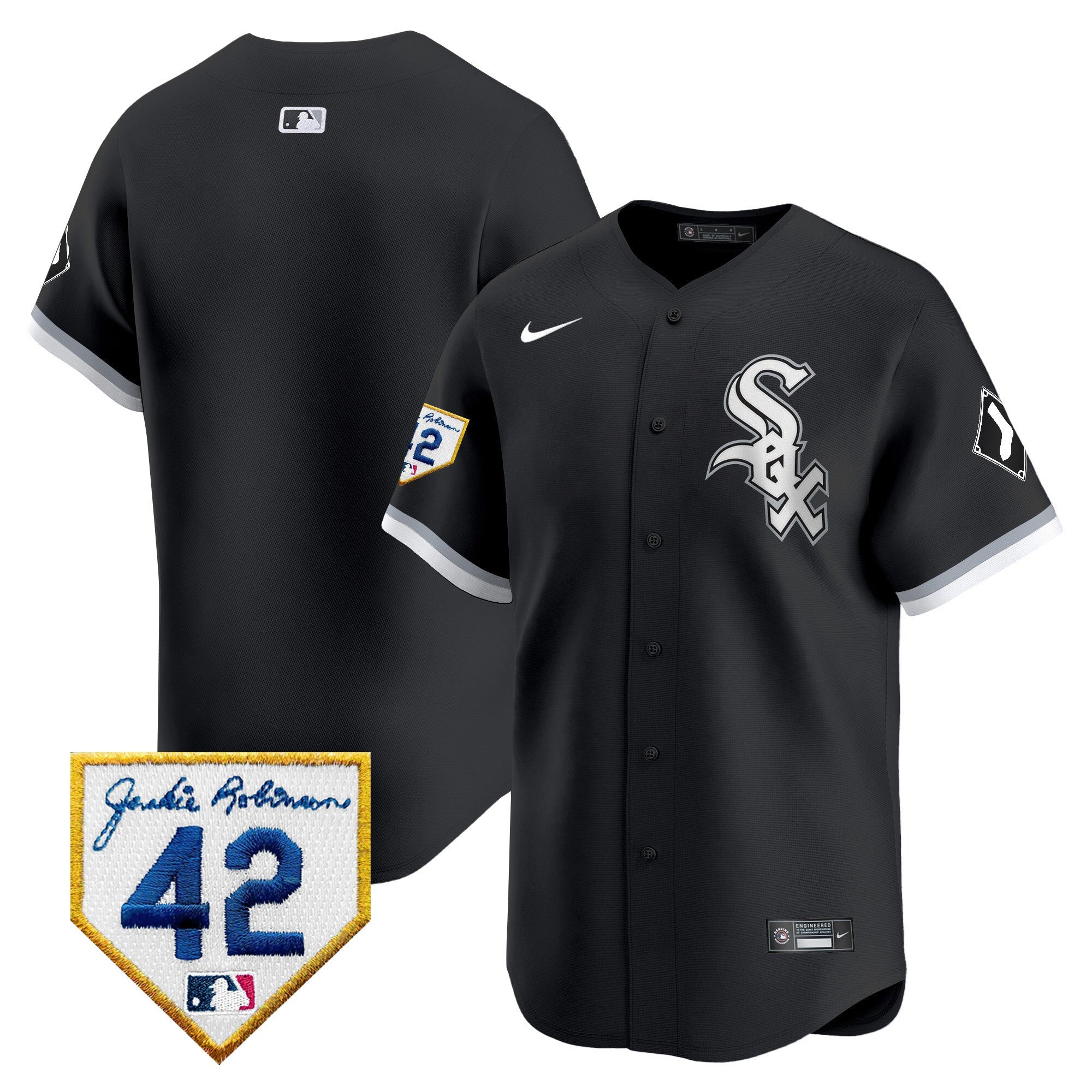 Men’s Chicago 2024 Jackie Robinson Patch Vapor Premier Limited Jersey