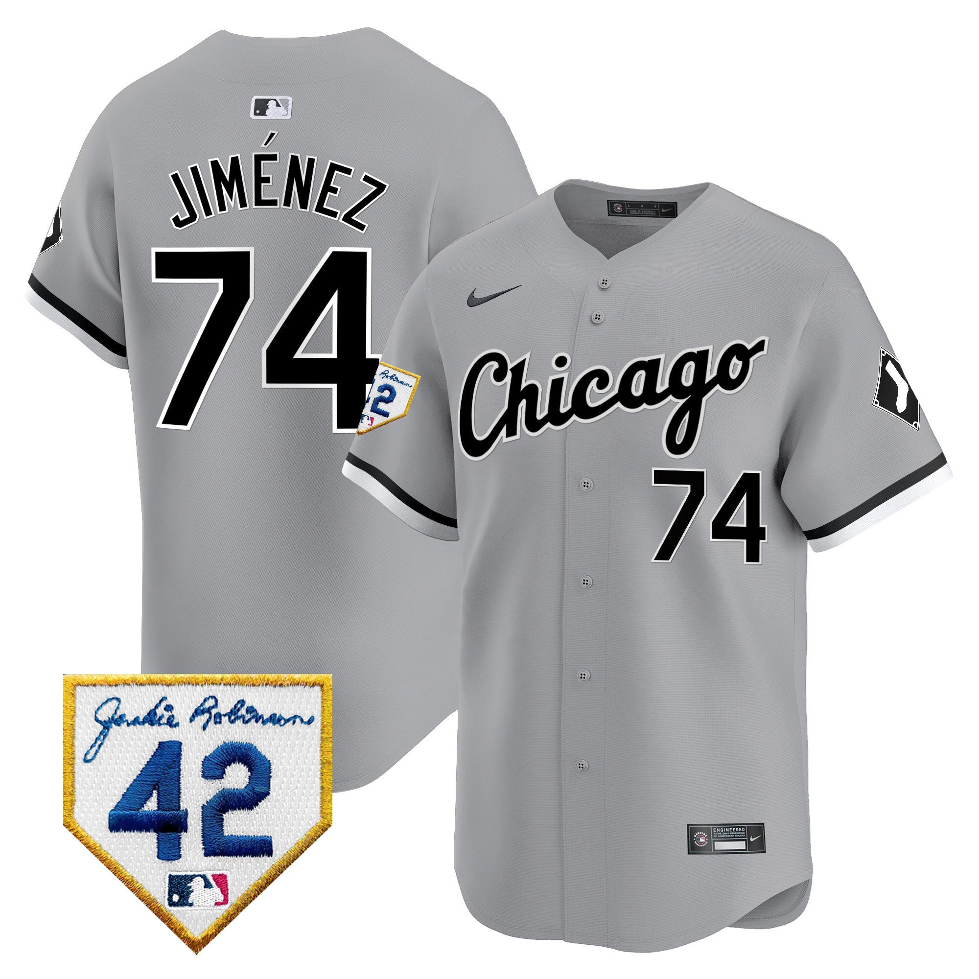 Men’s Chicago 2024 Jackie Robinson Patch Vapor Premier Limited Jersey