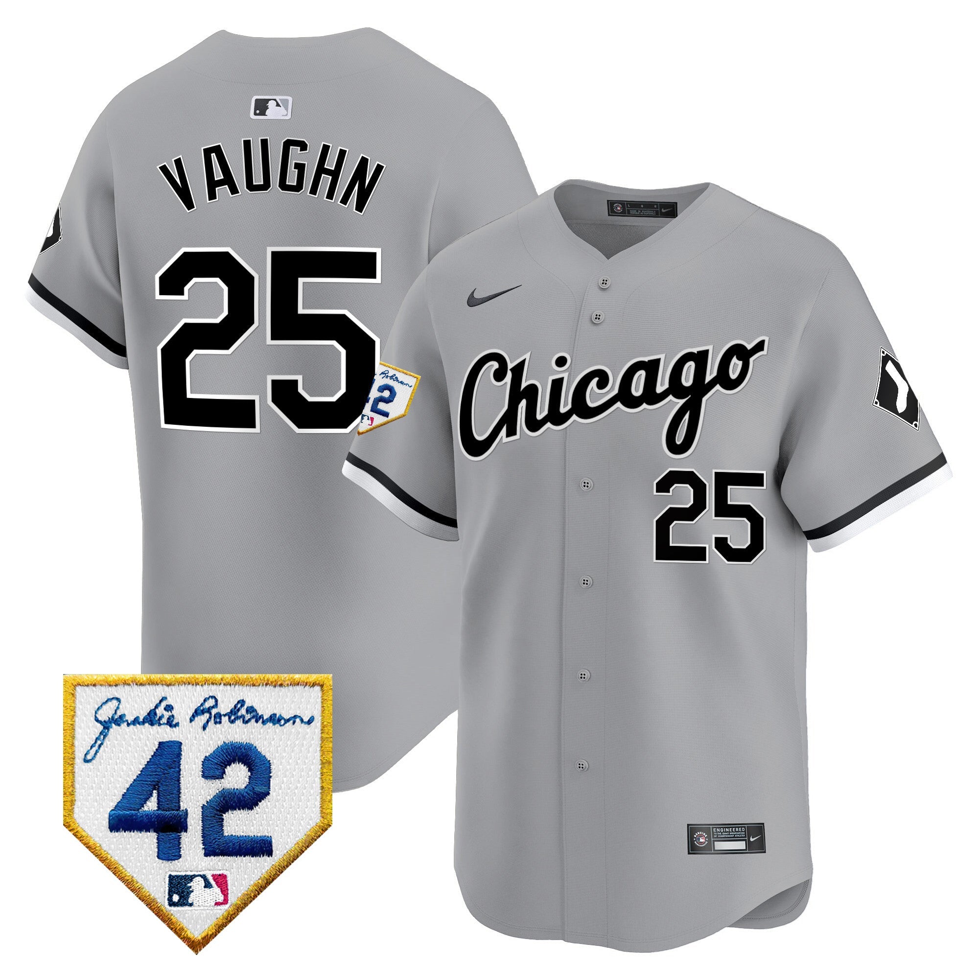 Men’s Chicago 2024 Jackie Robinson Patch Vapor Premier Limited Jersey