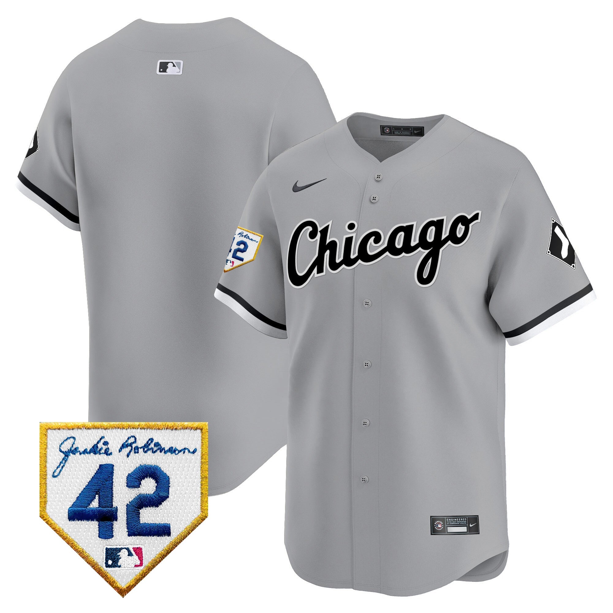 Men’s Chicago 2024 Jackie Robinson Patch Vapor Premier Limited Jersey