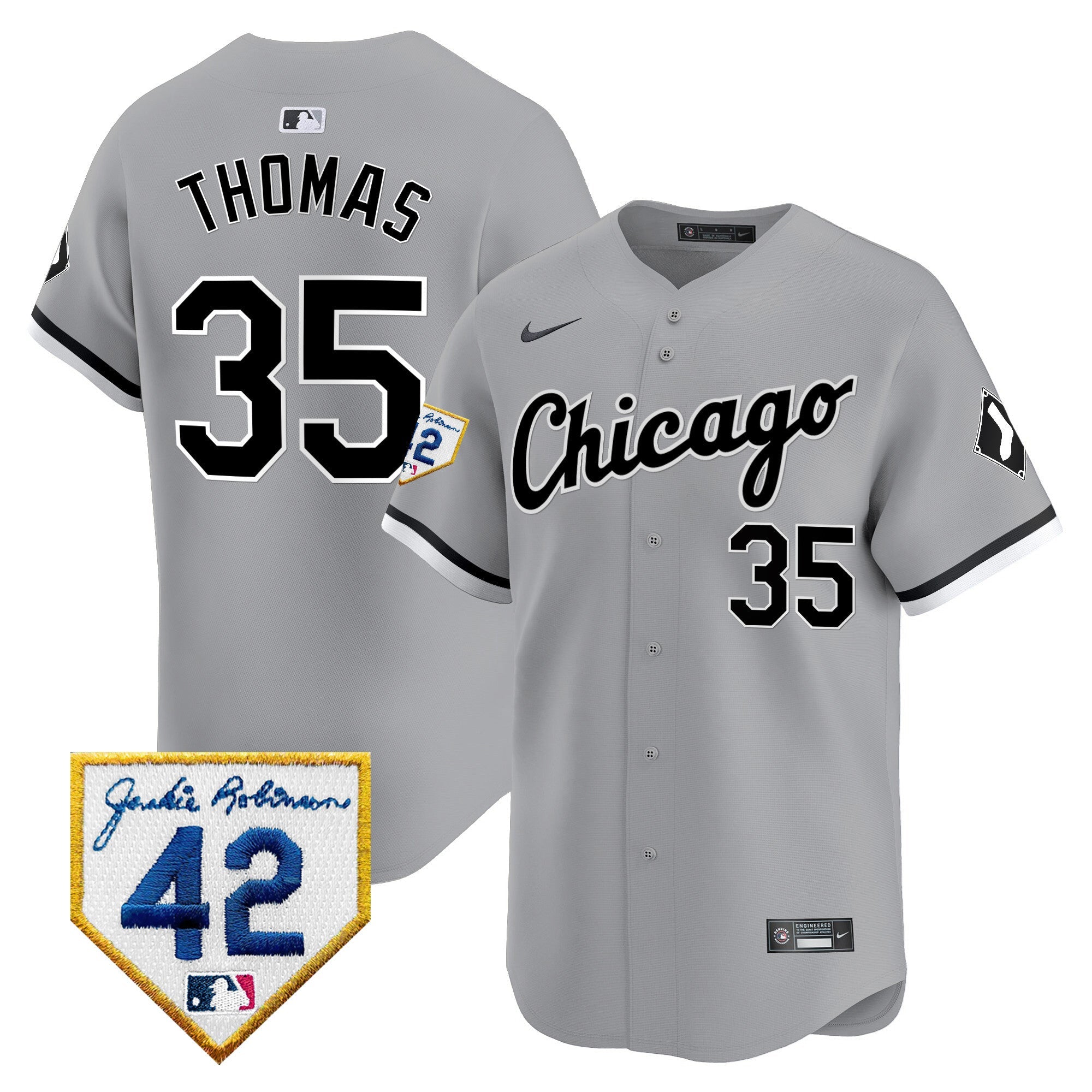 Men’s Chicago 2024 Jackie Robinson Patch Vapor Premier Limited Jersey