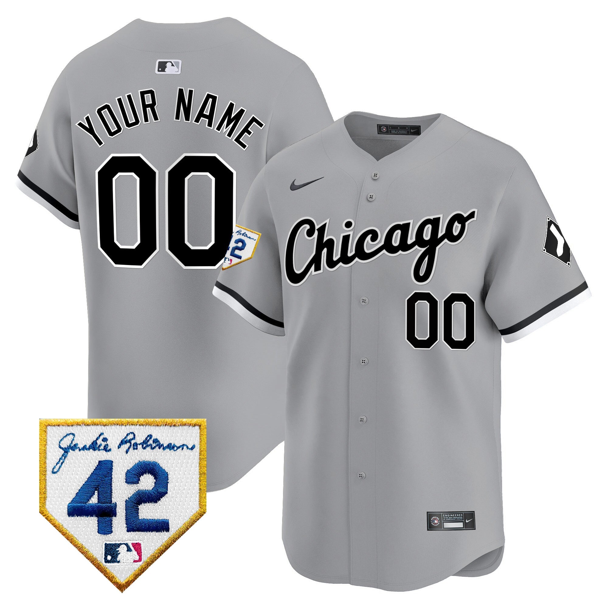 Chicago 2024 Jackie Robinson Patch Vapor Premier Limited Custom Jersey