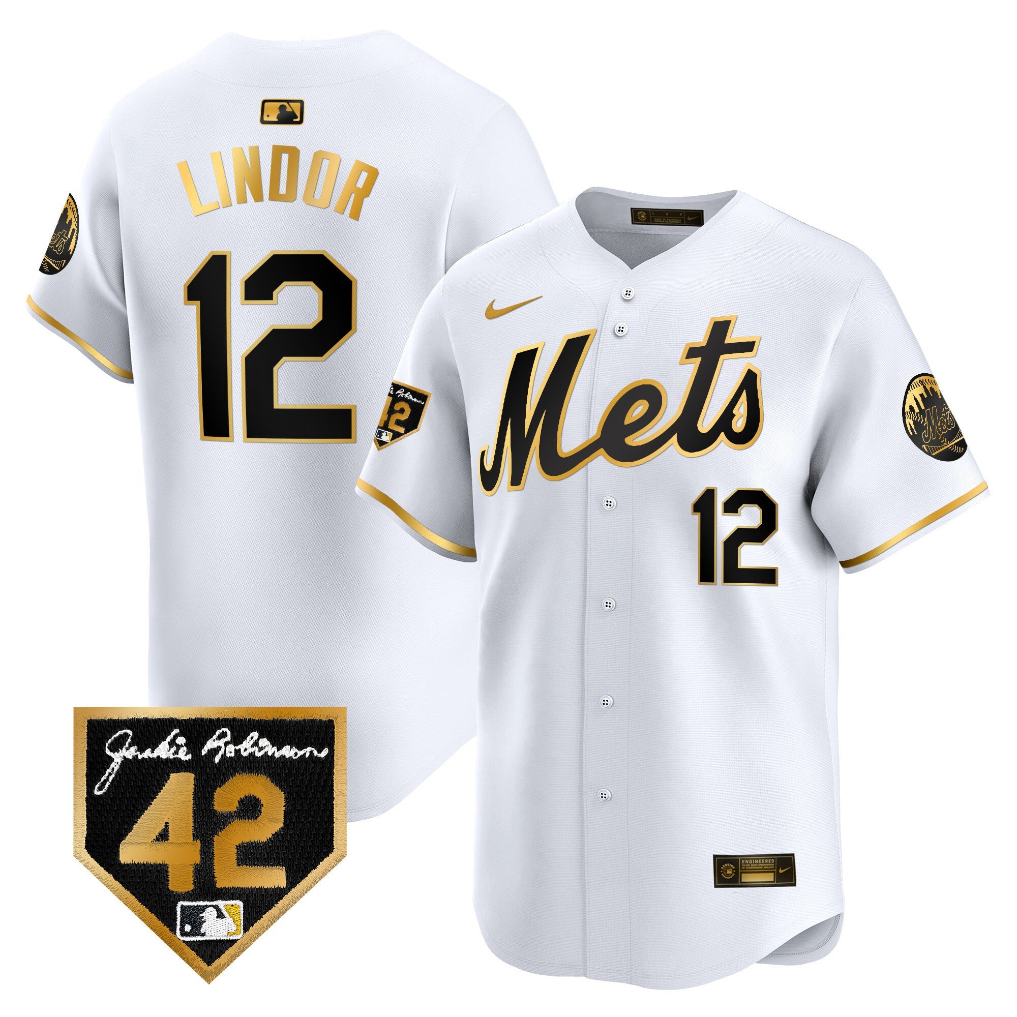 Men’s New York 2024 Jackie Robinson Patch Vapor Premier Limited Jersey