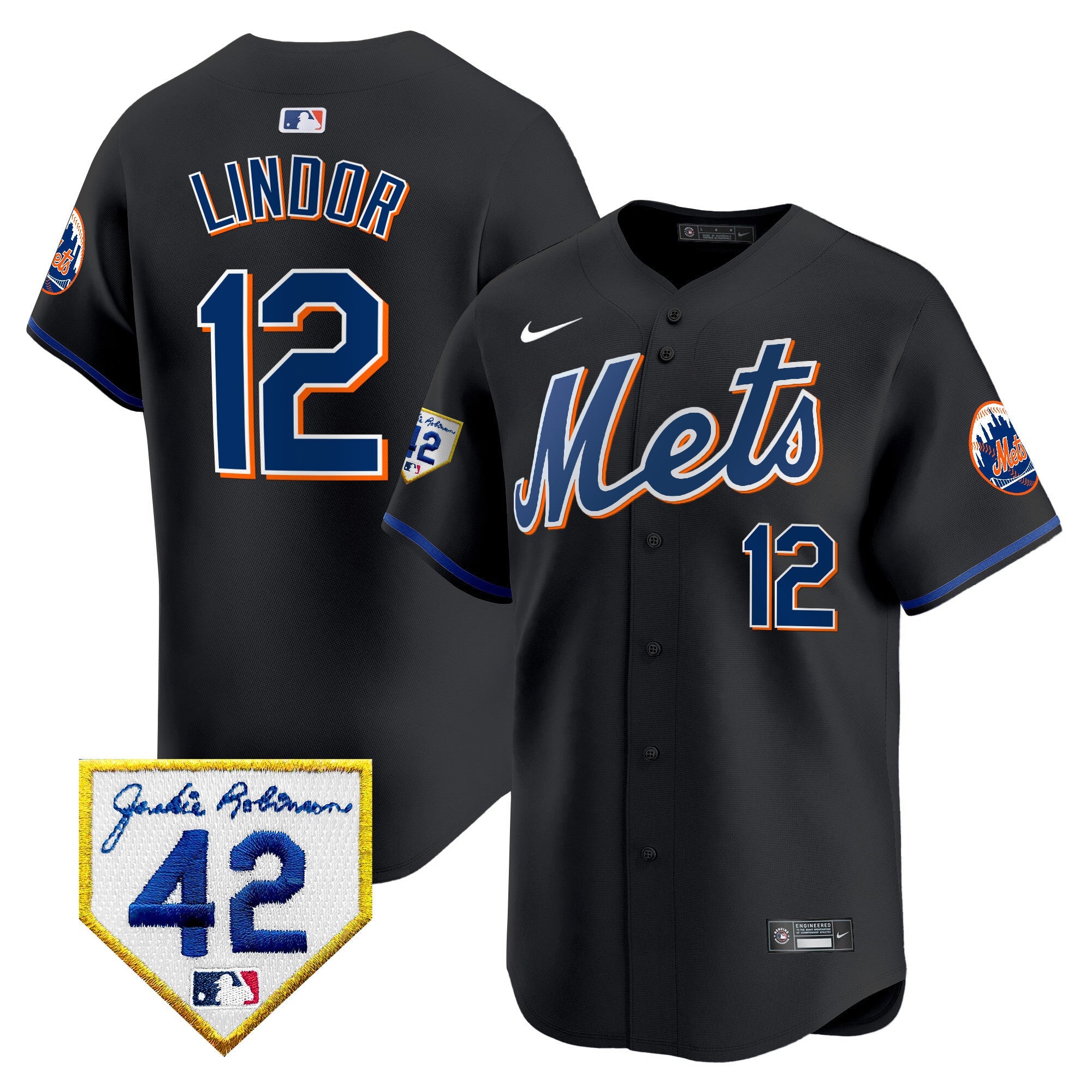Men’s New York 2024 Jackie Robinson Patch Vapor Premier Limited Jersey