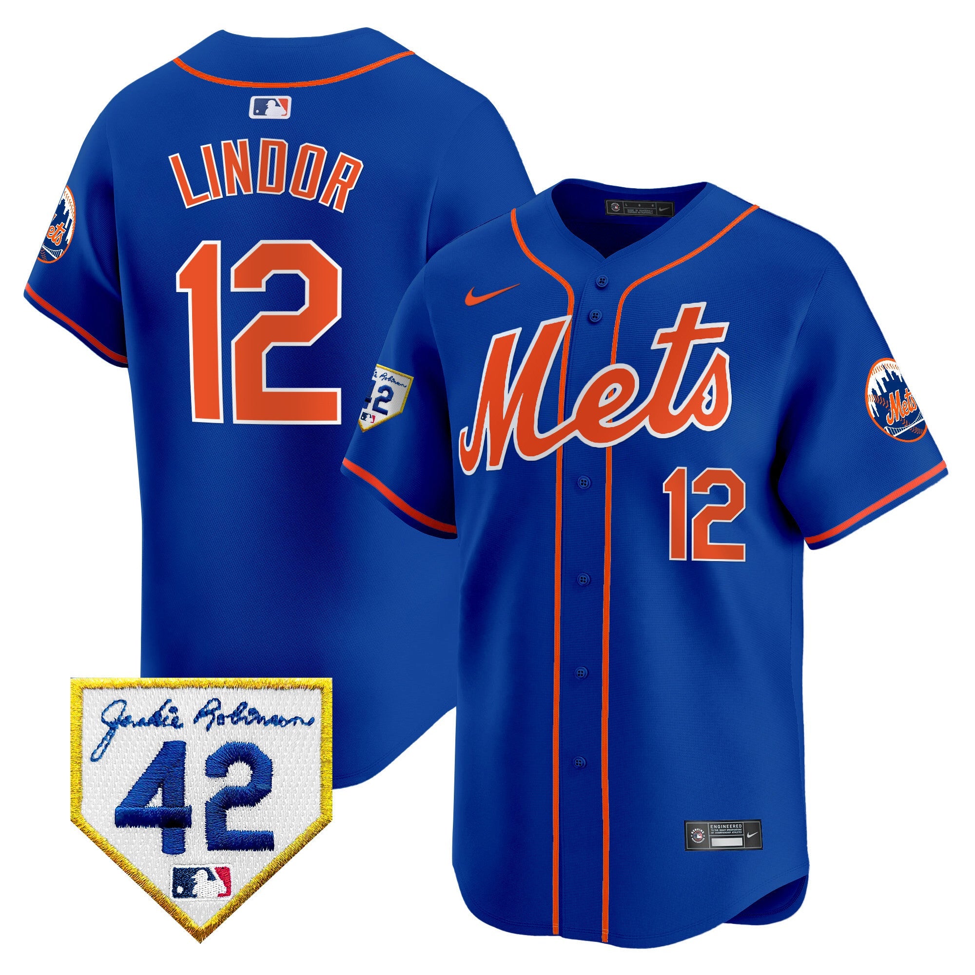 Men’s New York 2024 Jackie Robinson Patch Vapor Premier Limited Jersey