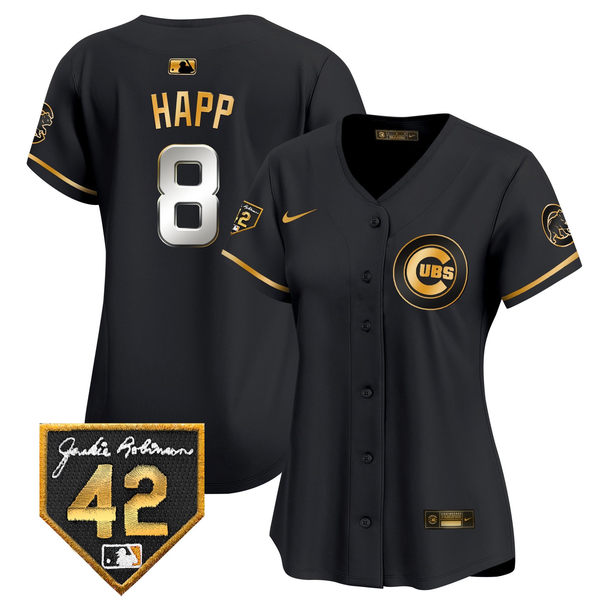 Women’s Chicago Jackie Robinson Patch Vapor Premier Limited Jersey V2