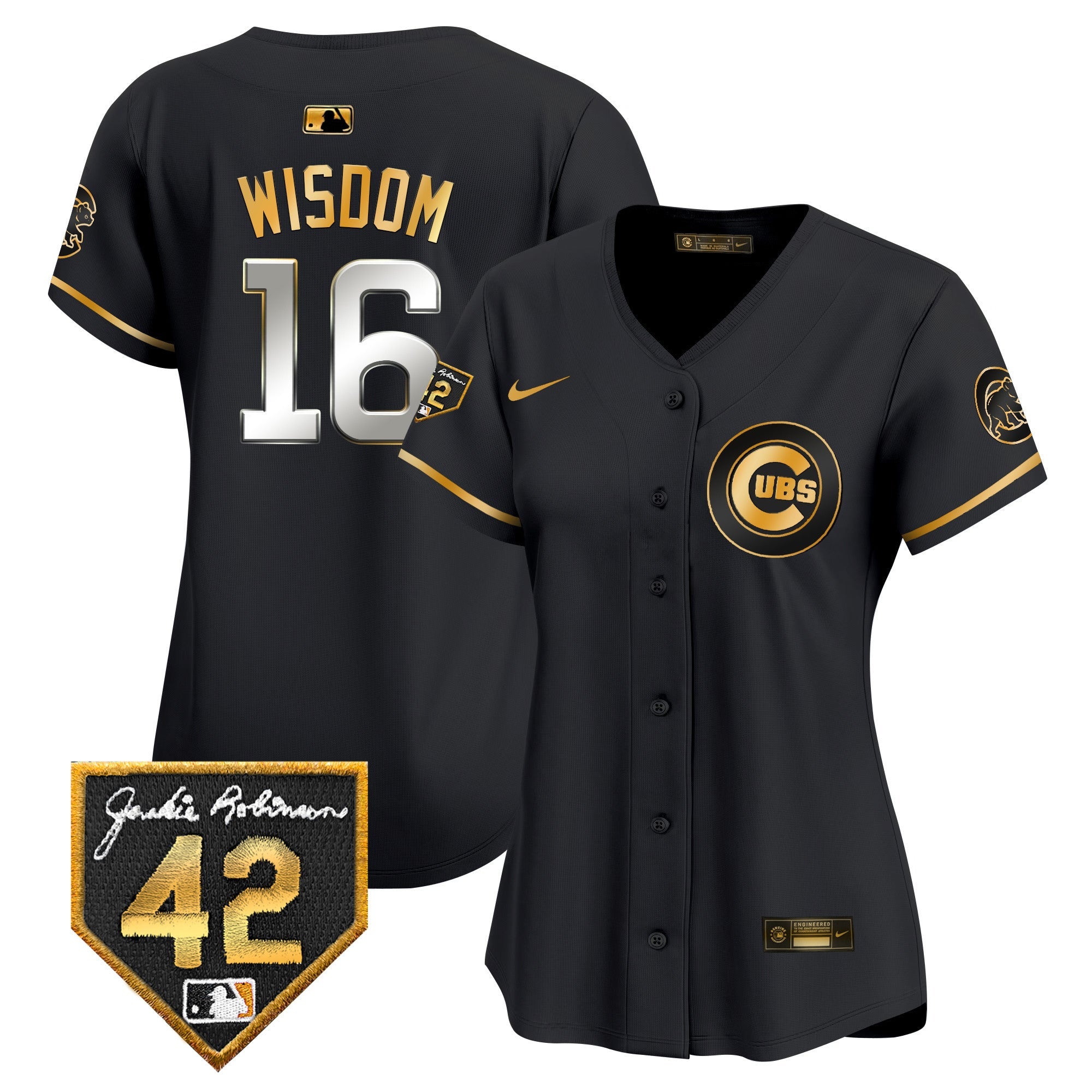 Women’s Chicago Jackie Robinson Patch Vapor Premier Limited Jersey V2