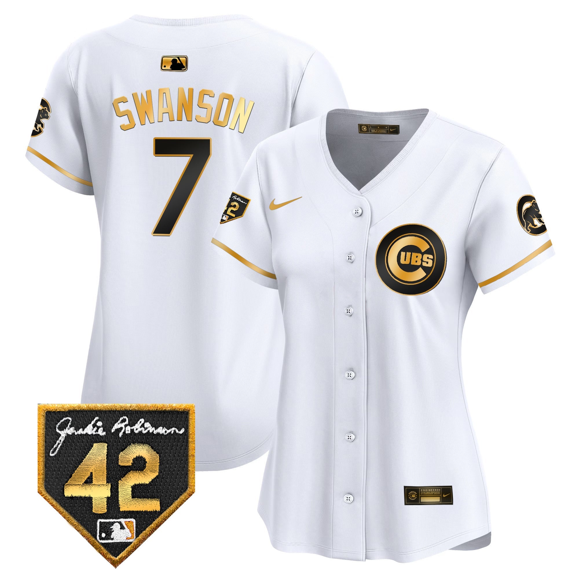 Women’s Chicago Jackie Robinson Patch Vapor Premier Limited Jersey V2