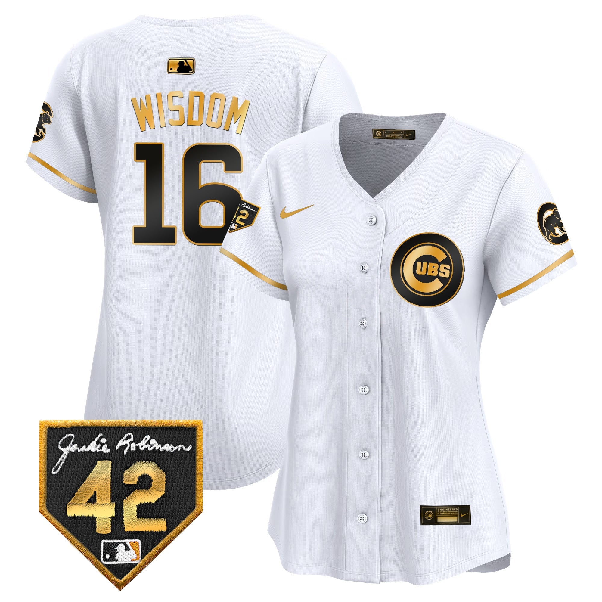 Women’s Chicago Jackie Robinson Patch Vapor Premier Limited Jersey V2