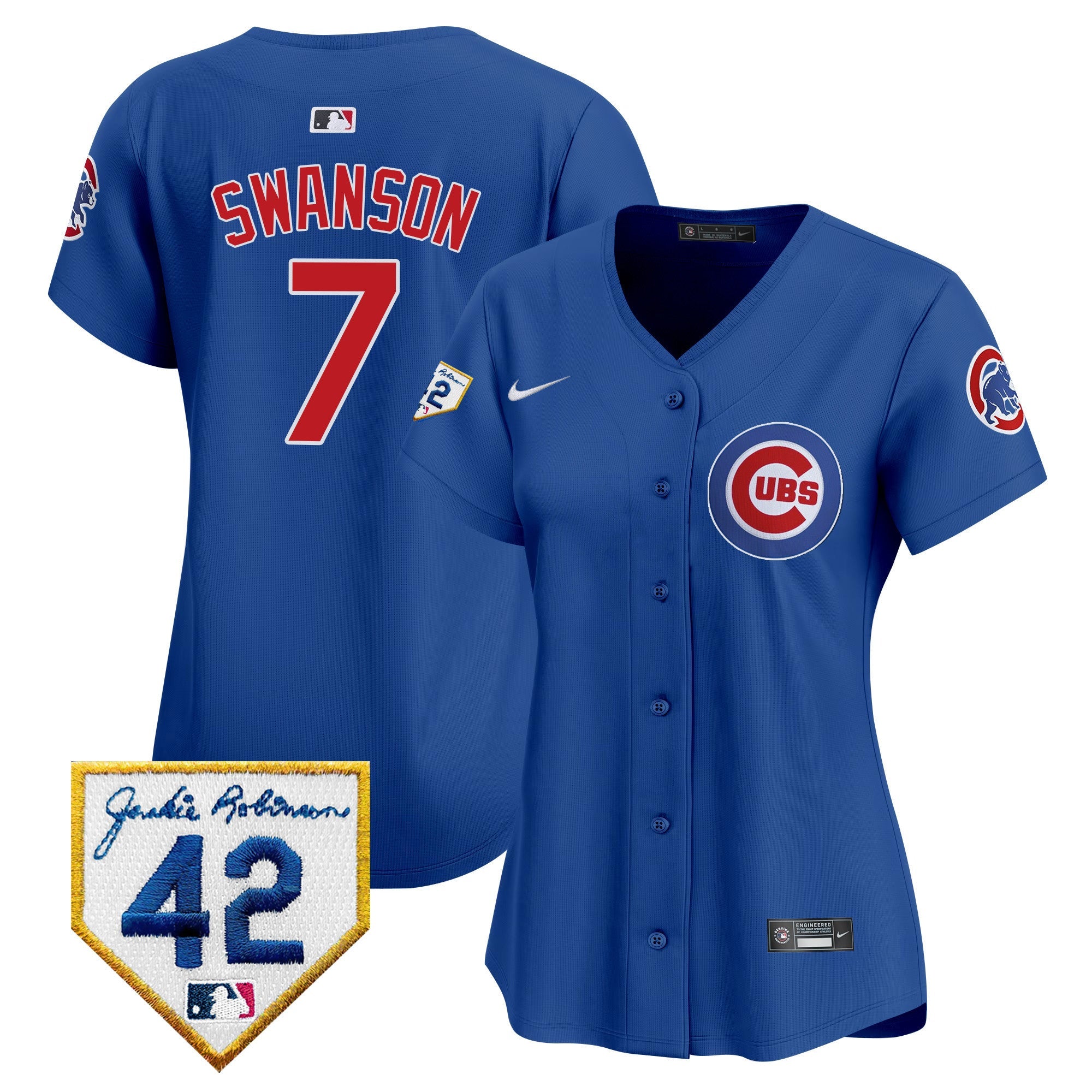 Women’s Chicago Jackie Robinson Patch Vapor Premier Limited Jersey V2