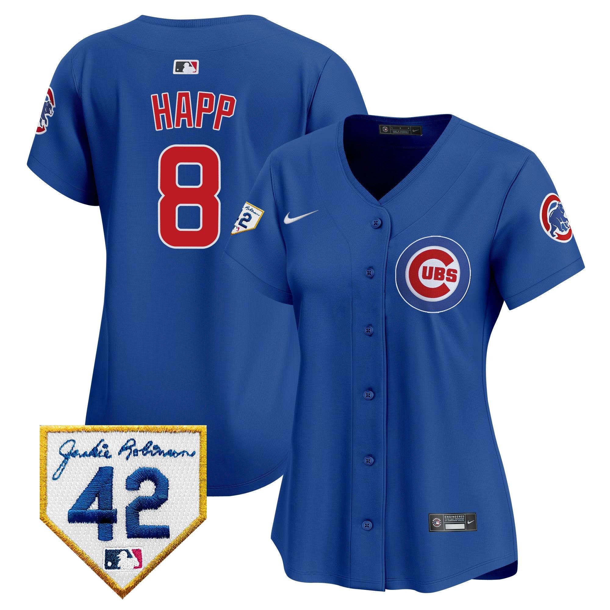 Women’s Chicago Jackie Robinson Patch Vapor Premier Limited Jersey V2