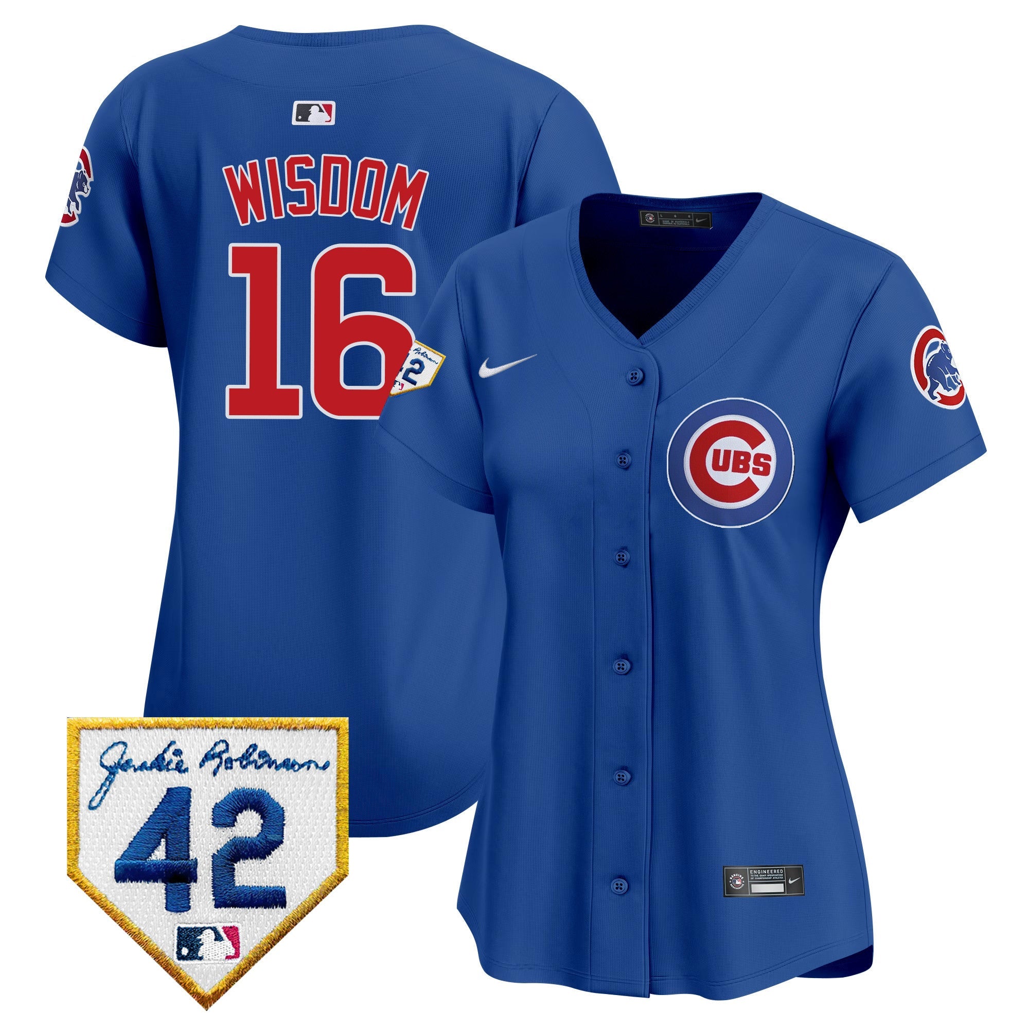 Women’s Chicago Jackie Robinson Patch Vapor Premier Limited Jersey V2