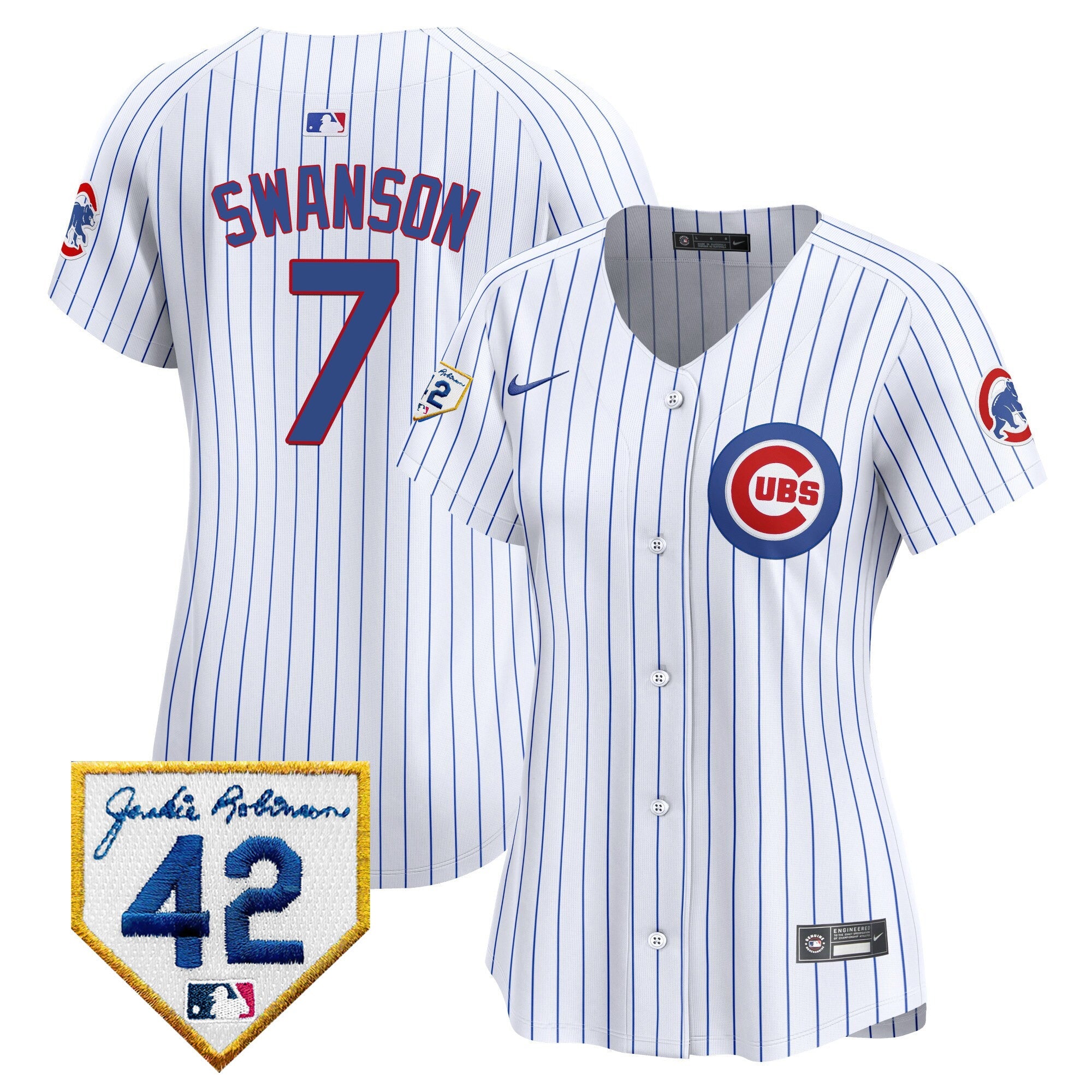 Women’s Chicago Jackie Robinson Patch Vapor Premier Limited Jersey V2