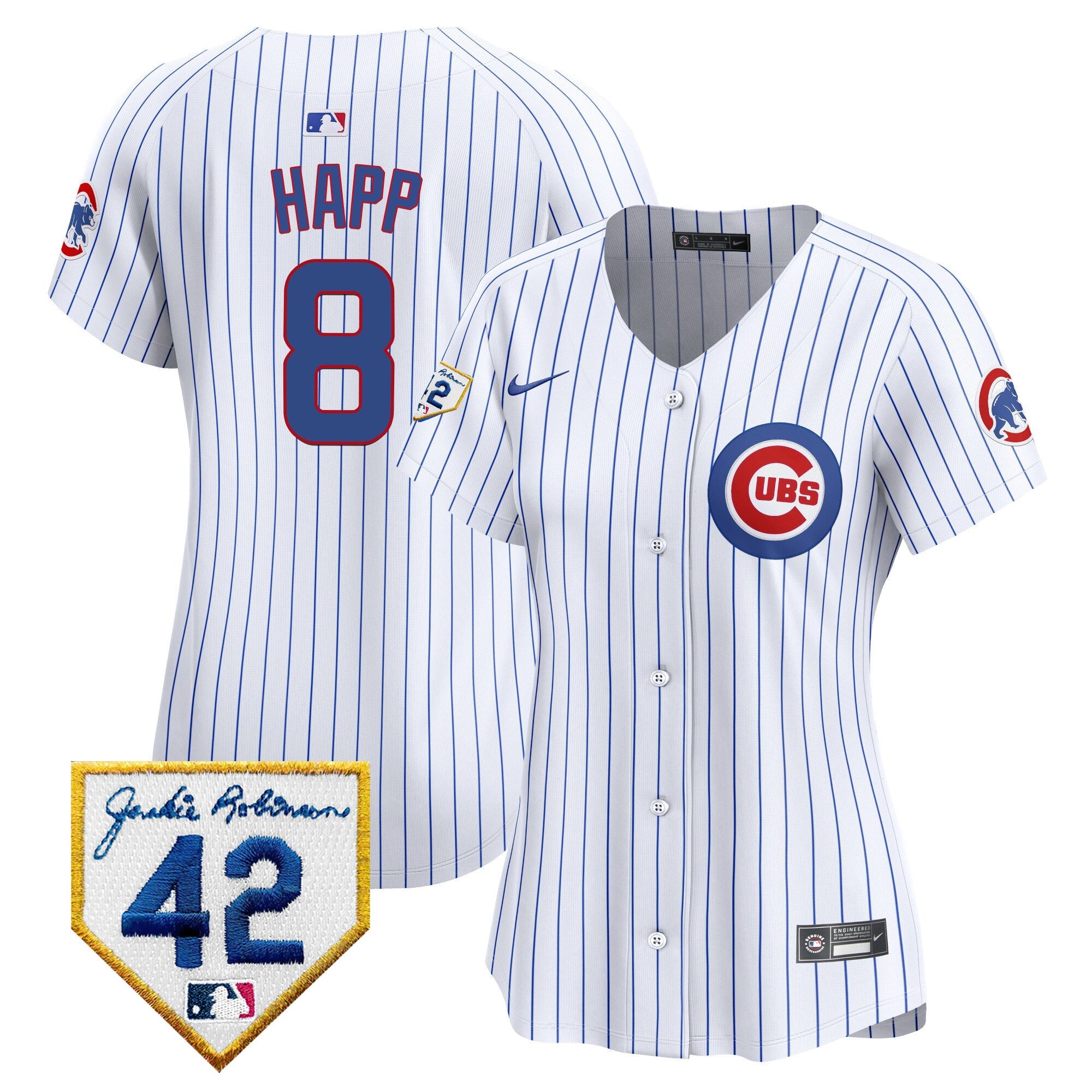 Women’s Chicago Jackie Robinson Patch Vapor Premier Limited Jersey V2