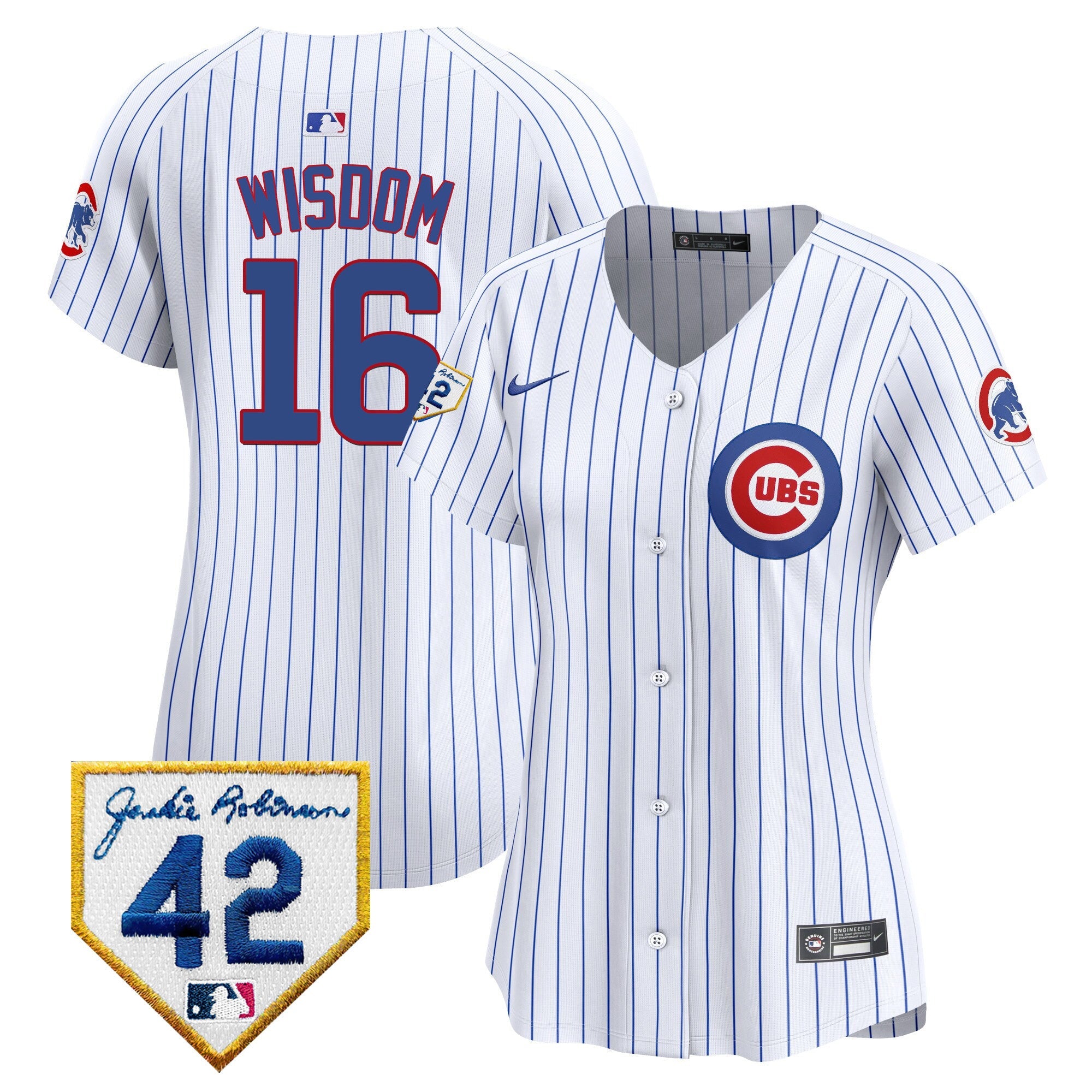 Women’s Chicago Jackie Robinson Patch Vapor Premier Limited Jersey V2