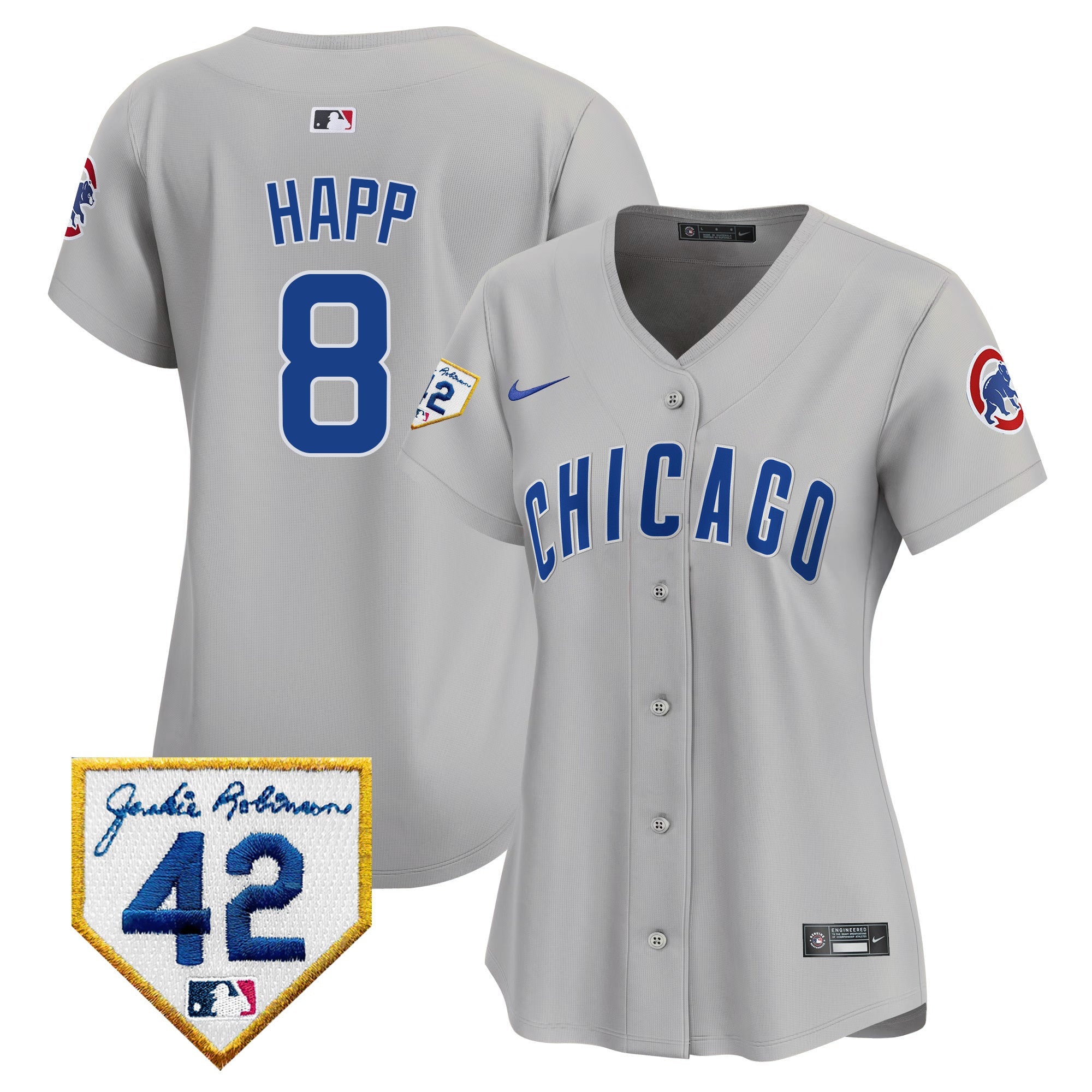 Women’s Chicago Jackie Robinson Patch Vapor Premier Limited Jersey V2