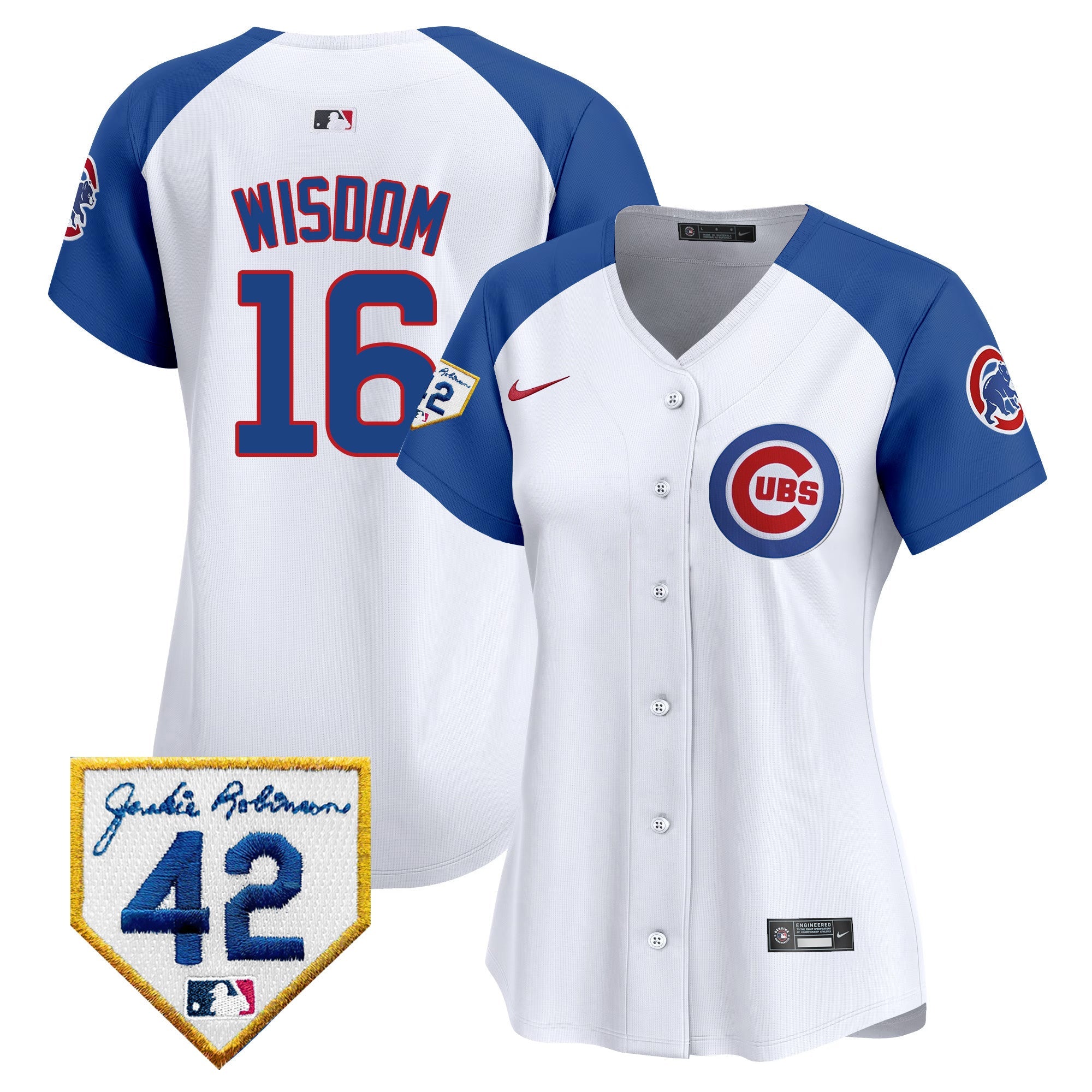Women’s Chicago Jackie Robinson Patch Vapor Premier Limited Jersey V2