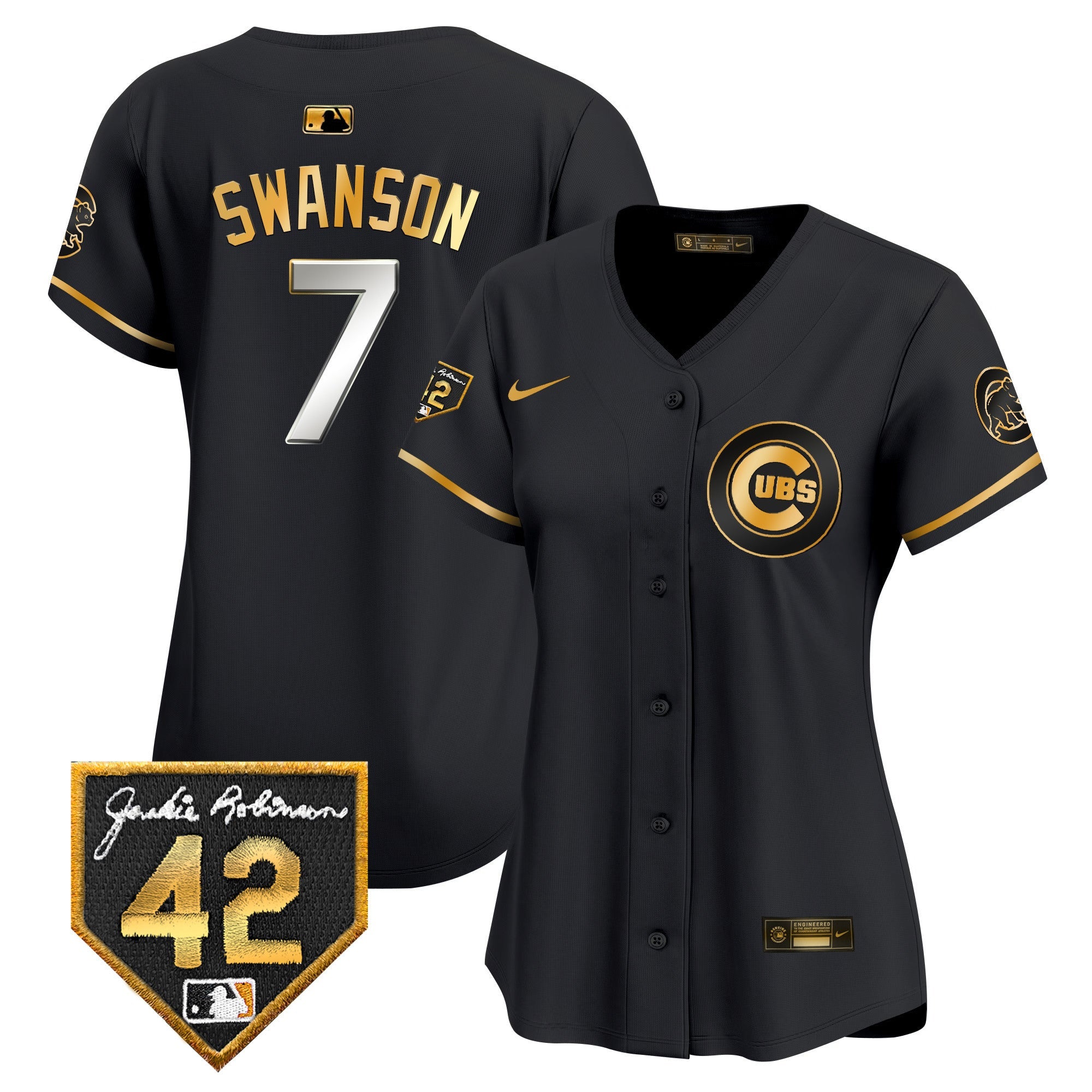 Women’s Chicago Jackie Robinson Patch Vapor Premier Limited Jersey V2