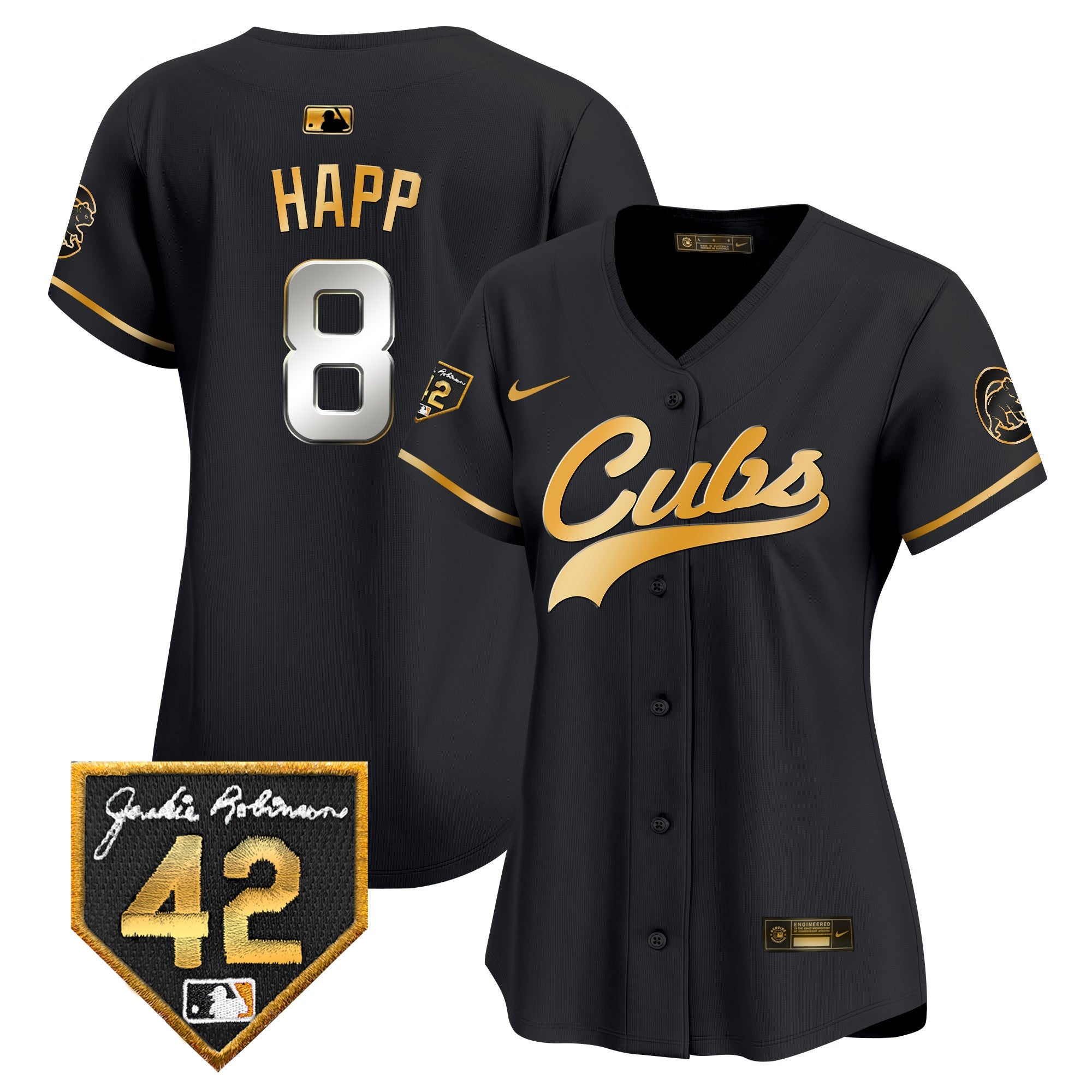 Women’s Chicago Jackie Robinson Patch Vapor Premier Limited Jersey