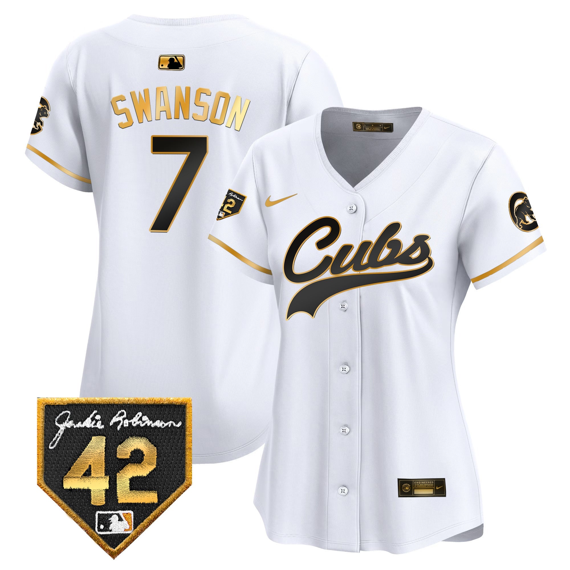 Women’s Chicago Jackie Robinson Patch Vapor Premier Limited Jersey