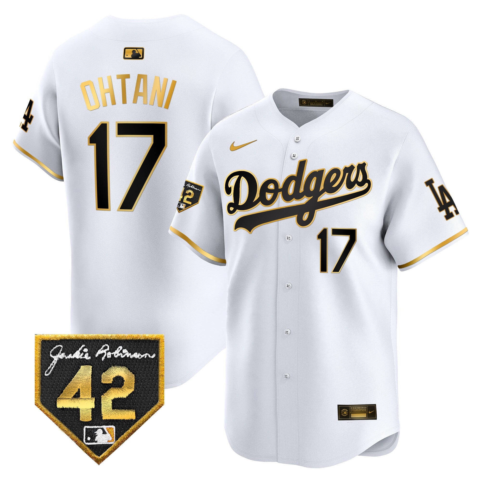 Men’s 2024 Jackie Robinson Patch Vapor Premier Limited Jersey