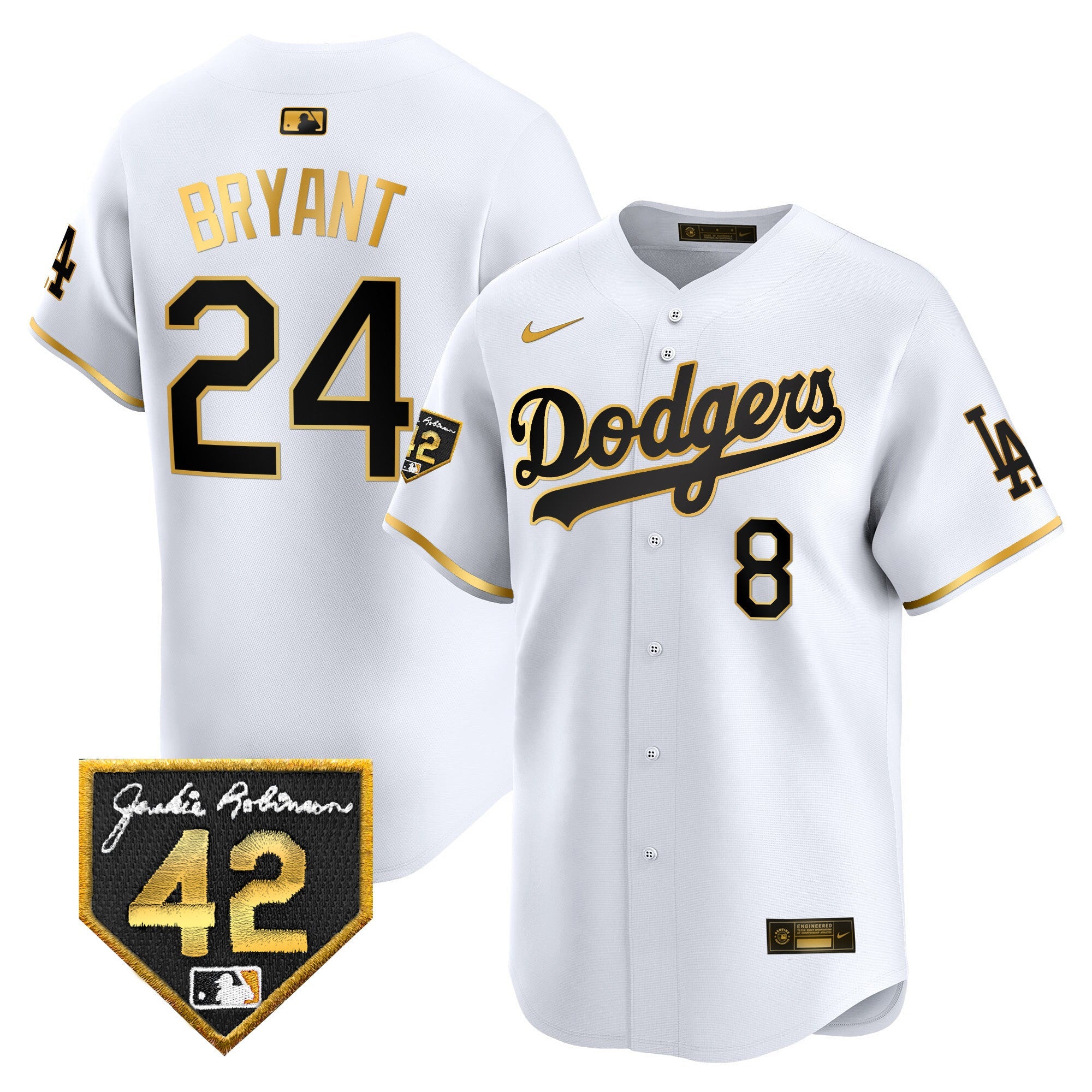 Men’s 2024 Jackie Robinson Patch Vapor Premier Limited Jersey
