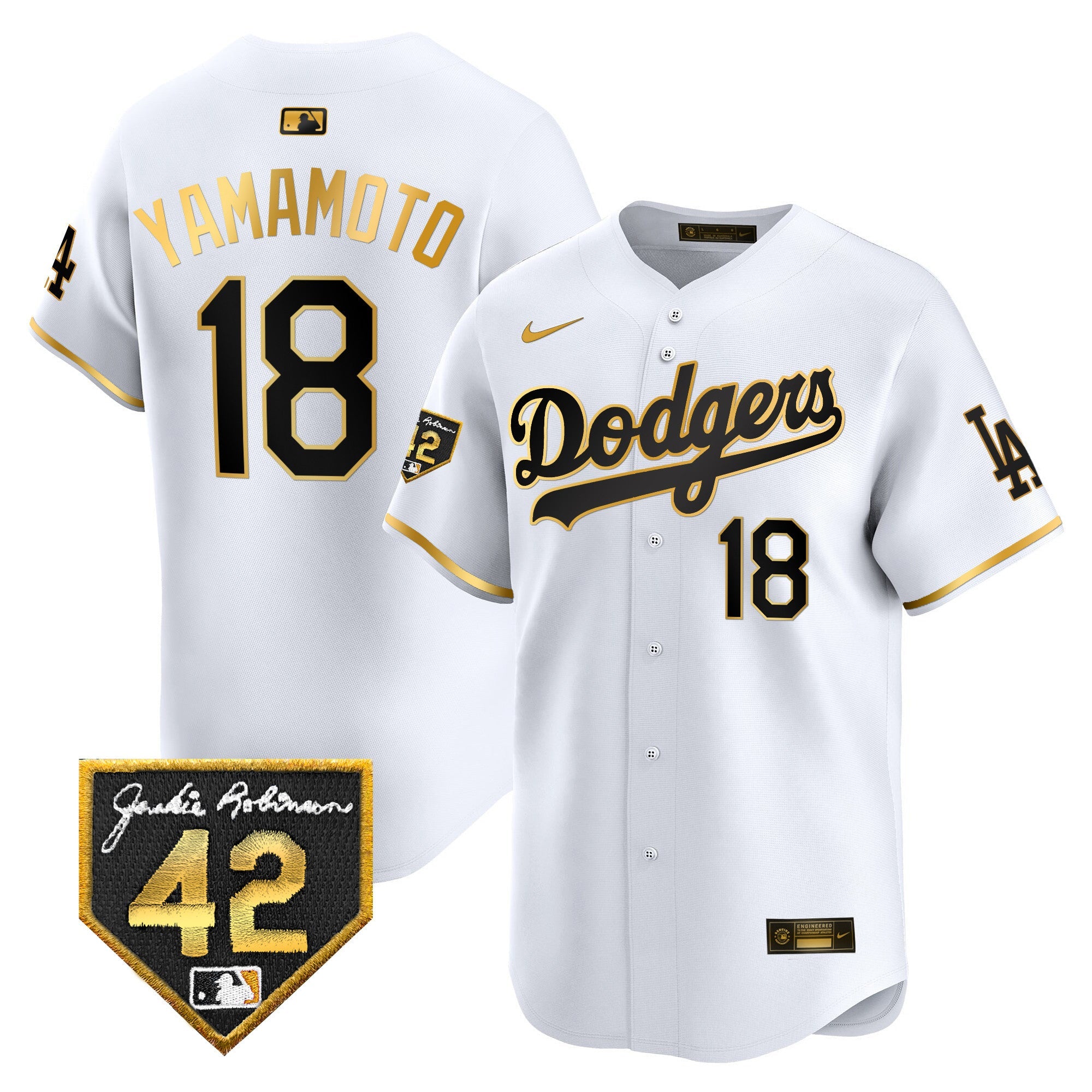 Men’s 2024 Jackie Robinson Patch Vapor Premier Limited Jersey