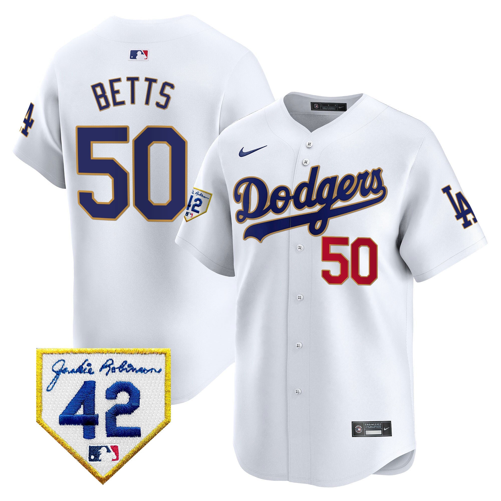 Men’s 2024 Jackie Robinson Patch Vapor Premier Limited Jersey