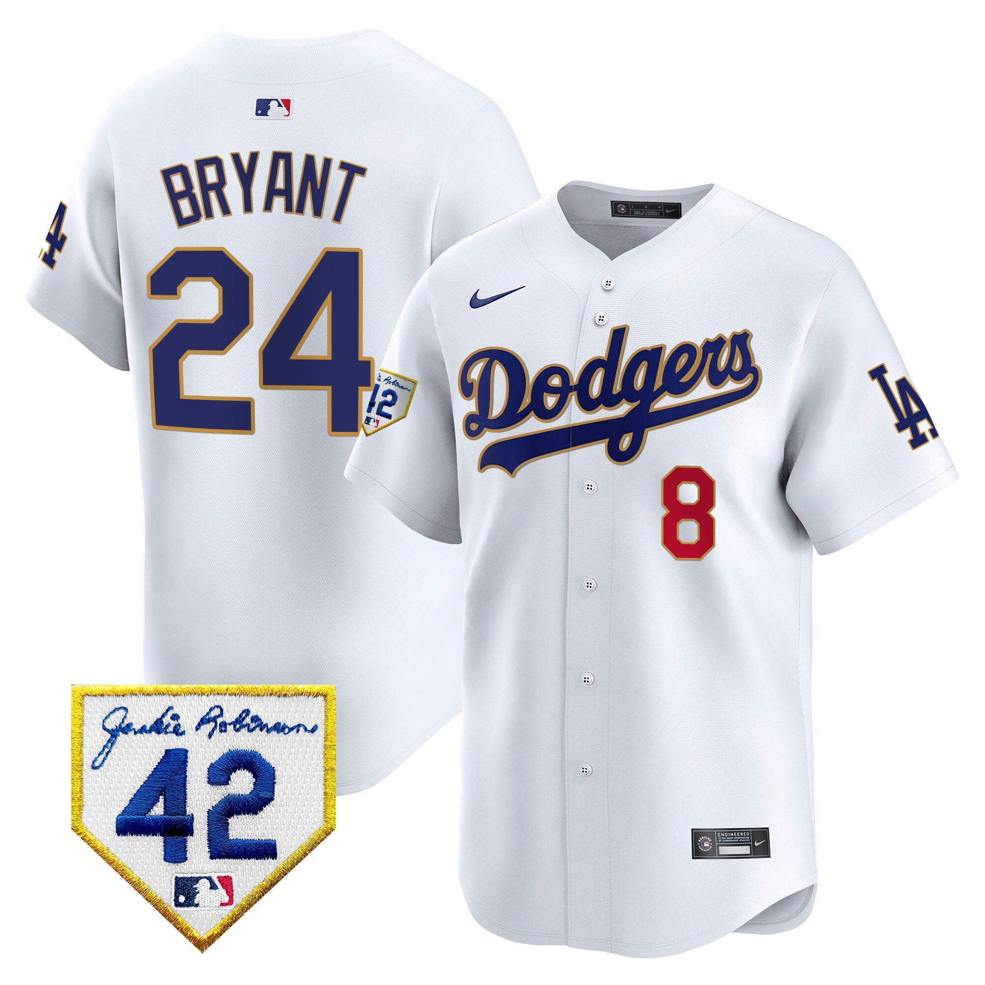 Men’s 2024 Jackie Robinson Patch Vapor Premier Limited Jersey