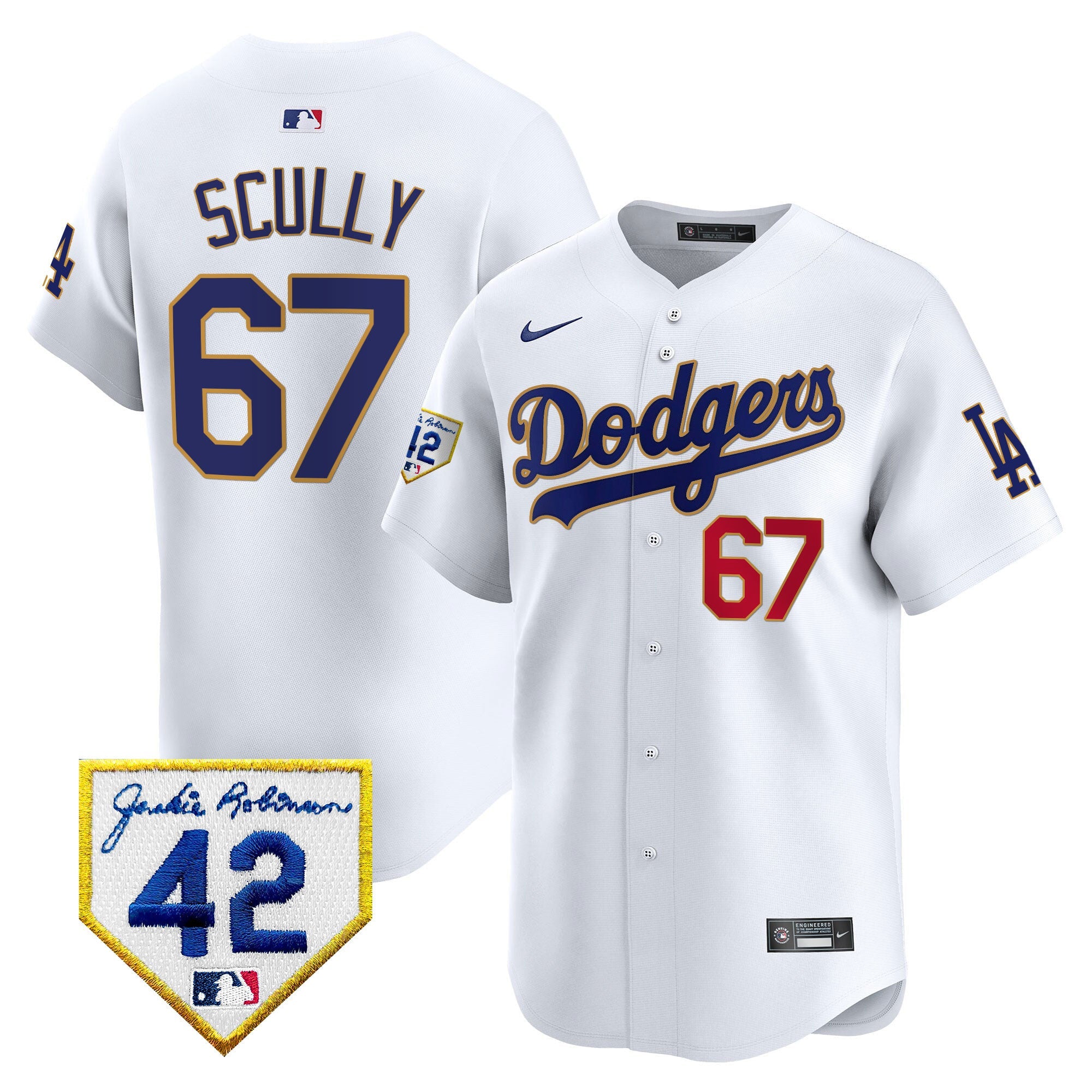 Men’s 2024 Jackie Robinson Patch Vapor Premier Limited Jersey