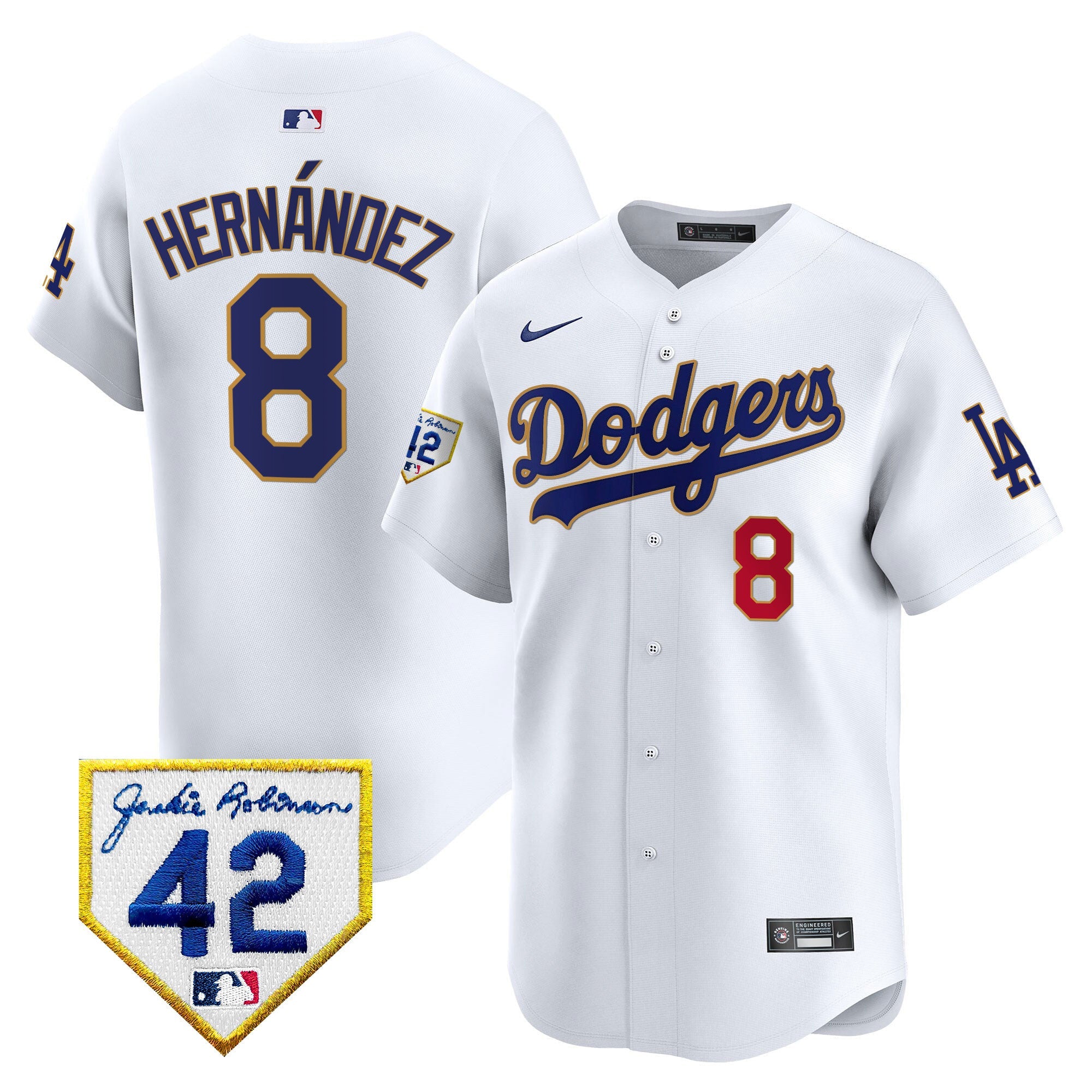 Men’s 2024 Jackie Robinson Patch Vapor Premier Limited Jersey