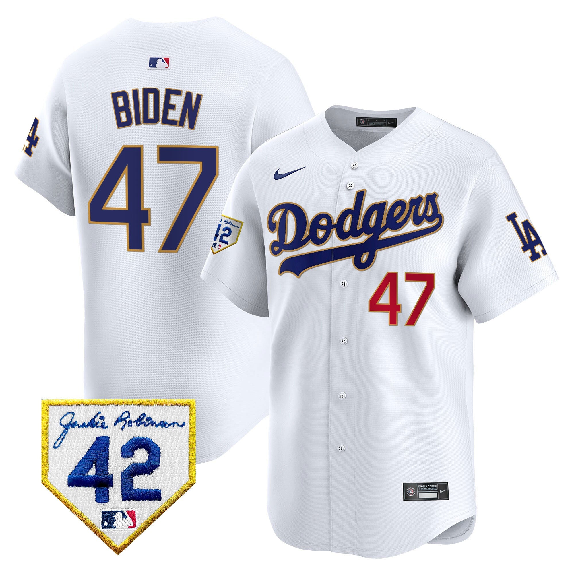 Men’s 2024 Jackie Robinson Patch Vapor Premier Limited Jersey