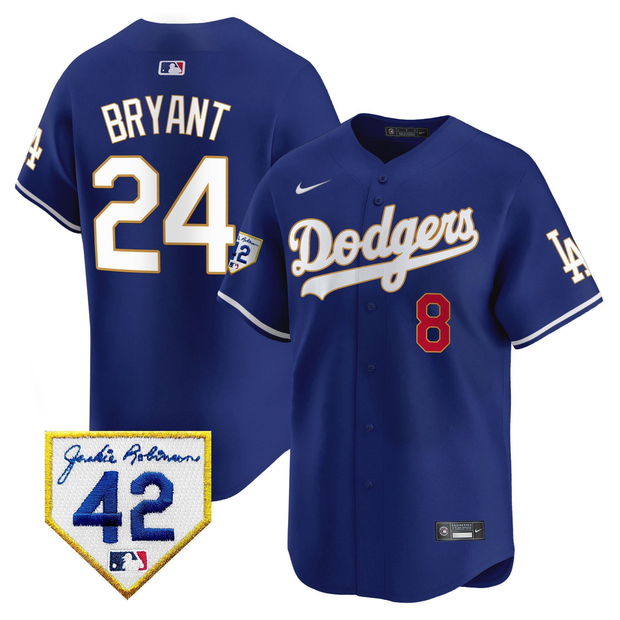Men’s 2024 Jackie Robinson Patch Vapor Premier Limited Jersey