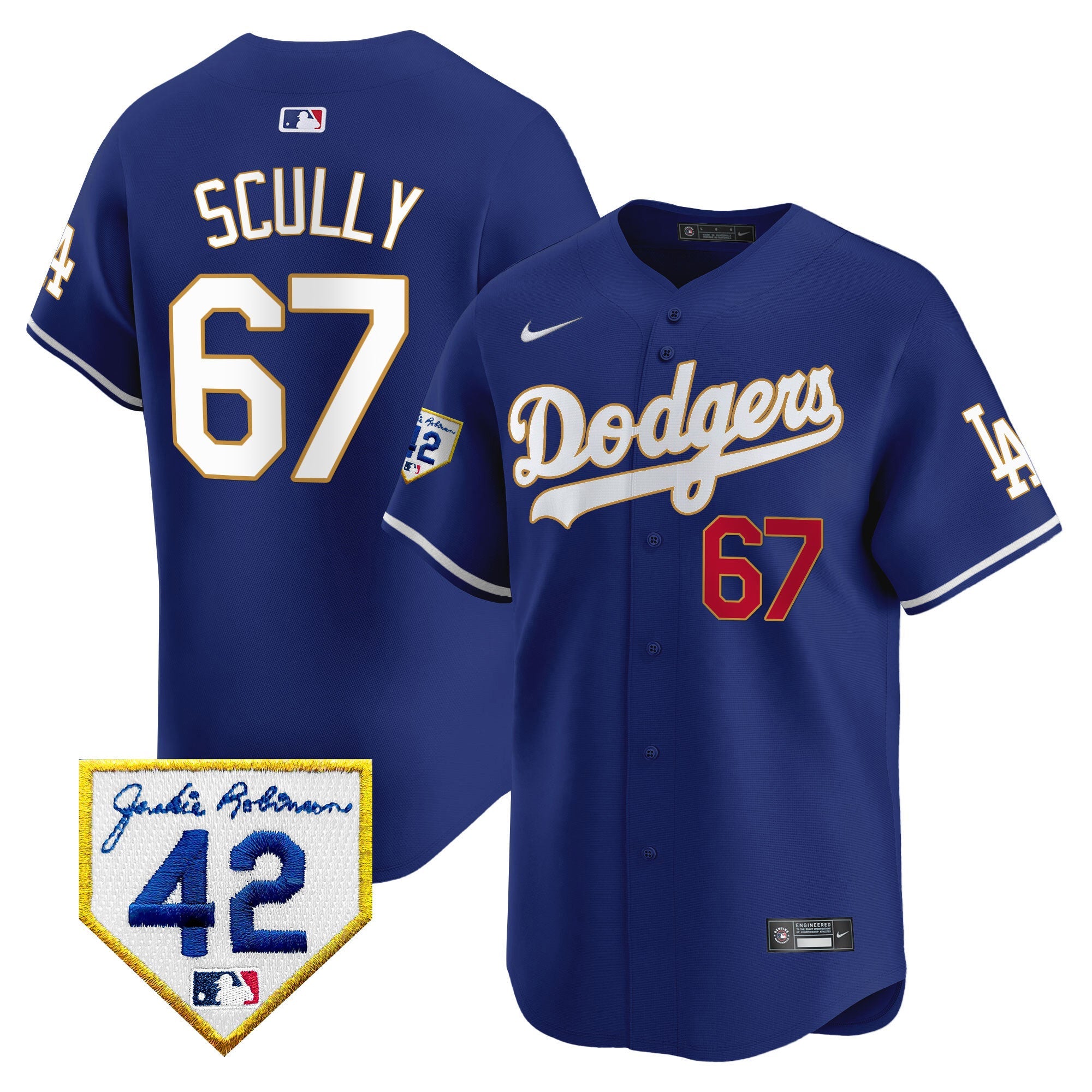 Men’s 2024 Jackie Robinson Patch Vapor Premier Limited Jersey