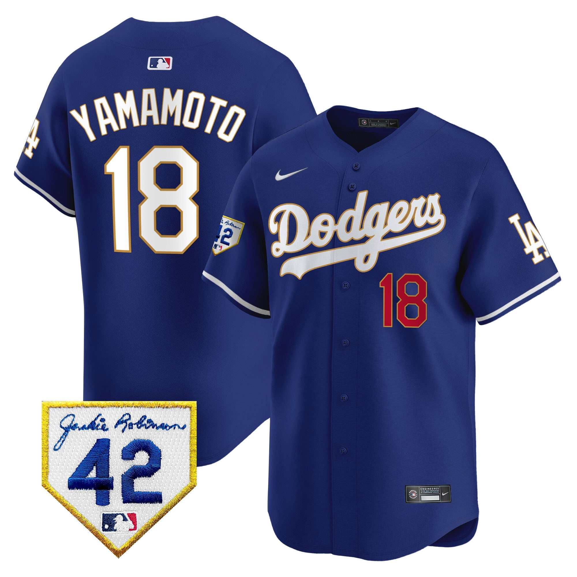 Men’s 2024 Jackie Robinson Patch Vapor Premier Limited Jersey