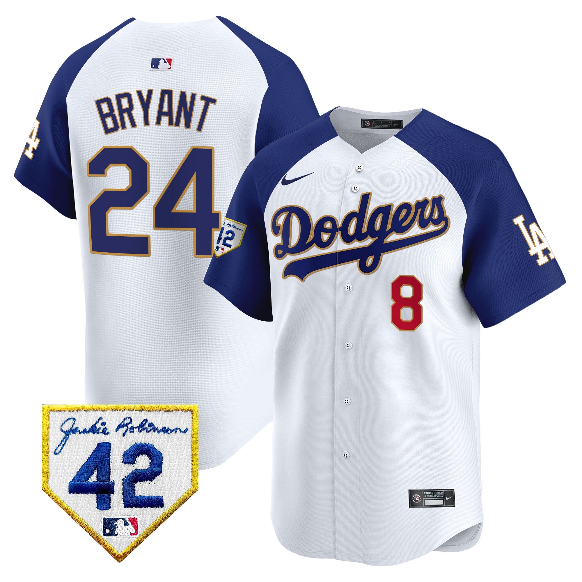 Men’s 2024 Jackie Robinson Patch Vapor Premier Limited Jersey
