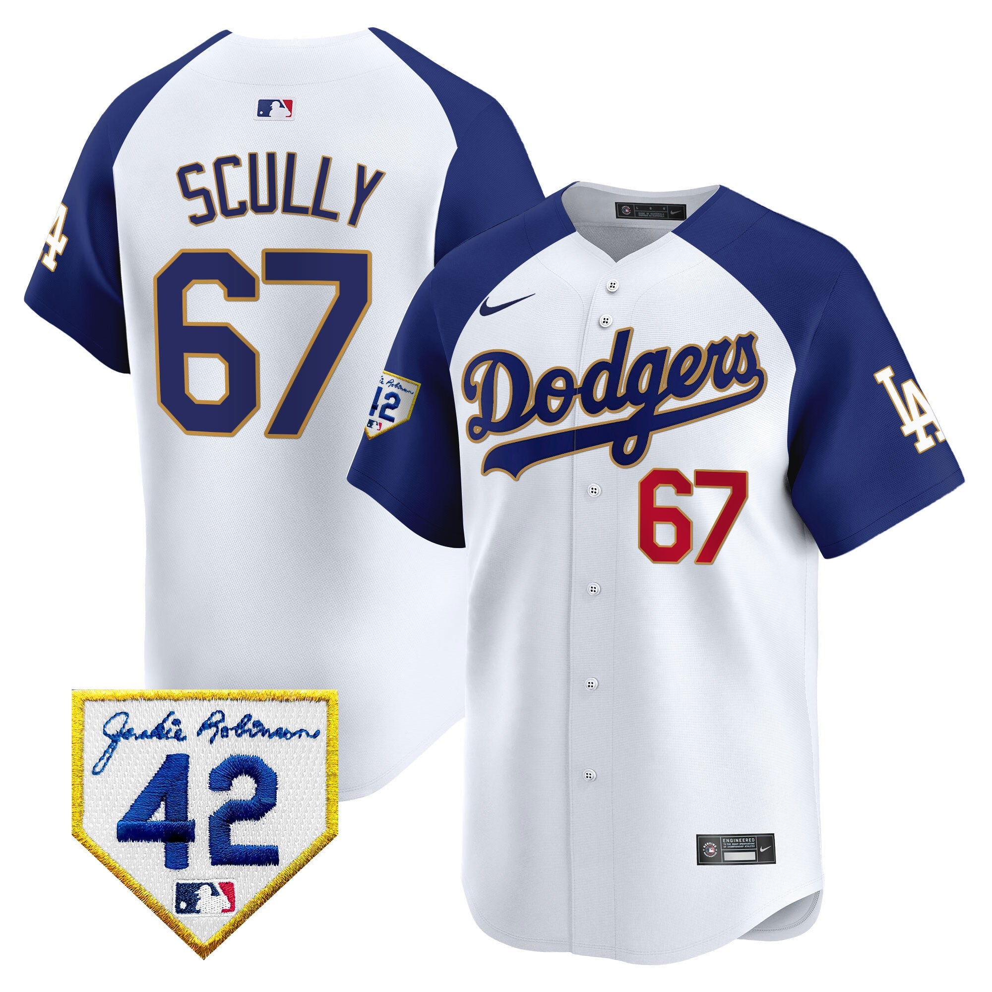 Men’s 2024 Jackie Robinson Patch Vapor Premier Limited Jersey
