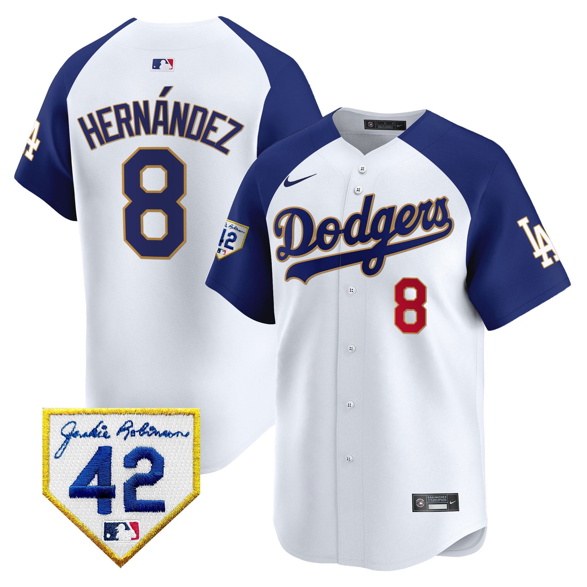 Men’s 2024 Jackie Robinson Patch Vapor Premier Limited Jersey